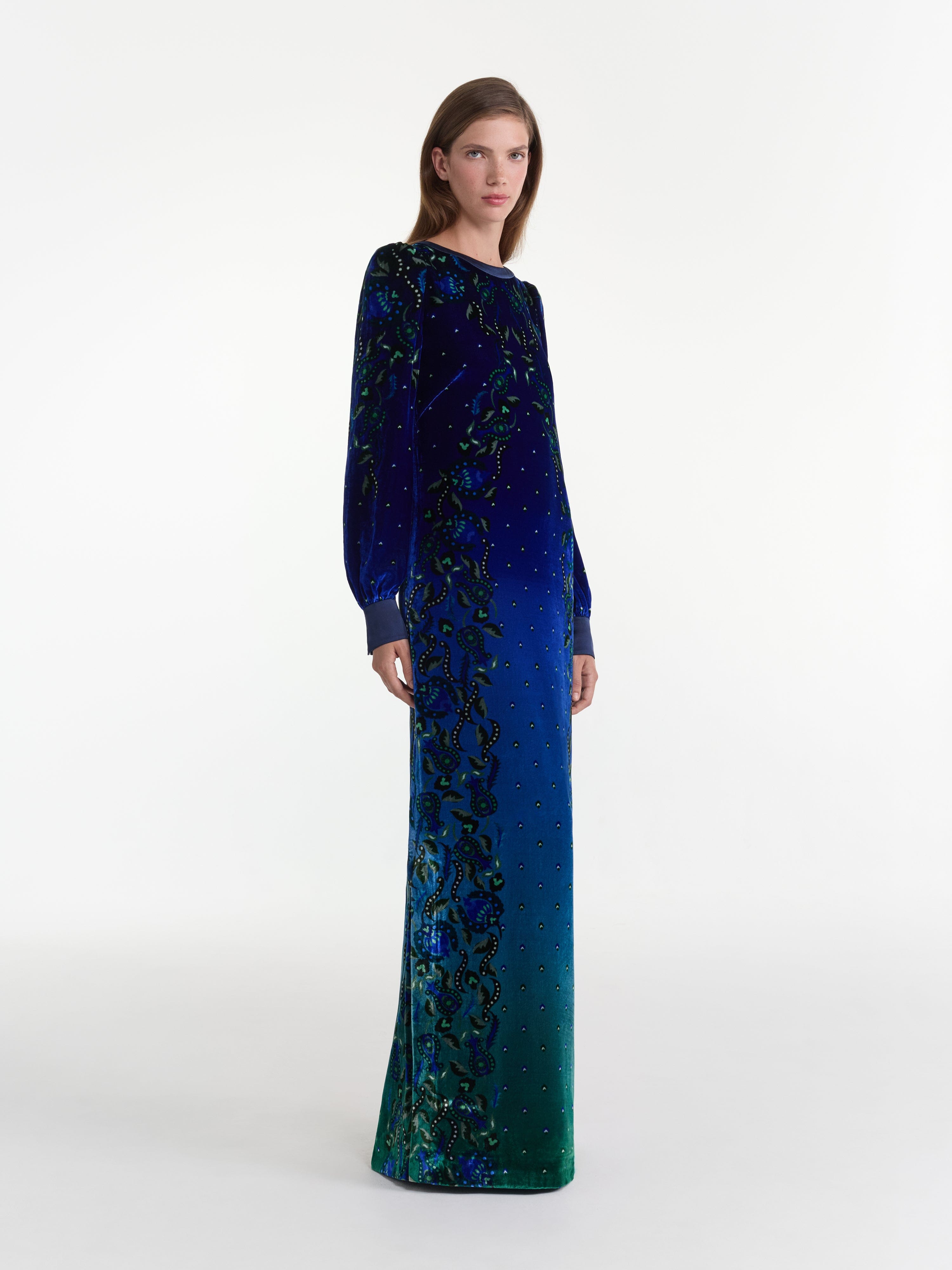 Amrit Long Kurta in Budapest Twilight