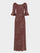 Anika Long Dress in Polka Chestnut