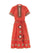 Ashley Long Dress in Terracotta Red