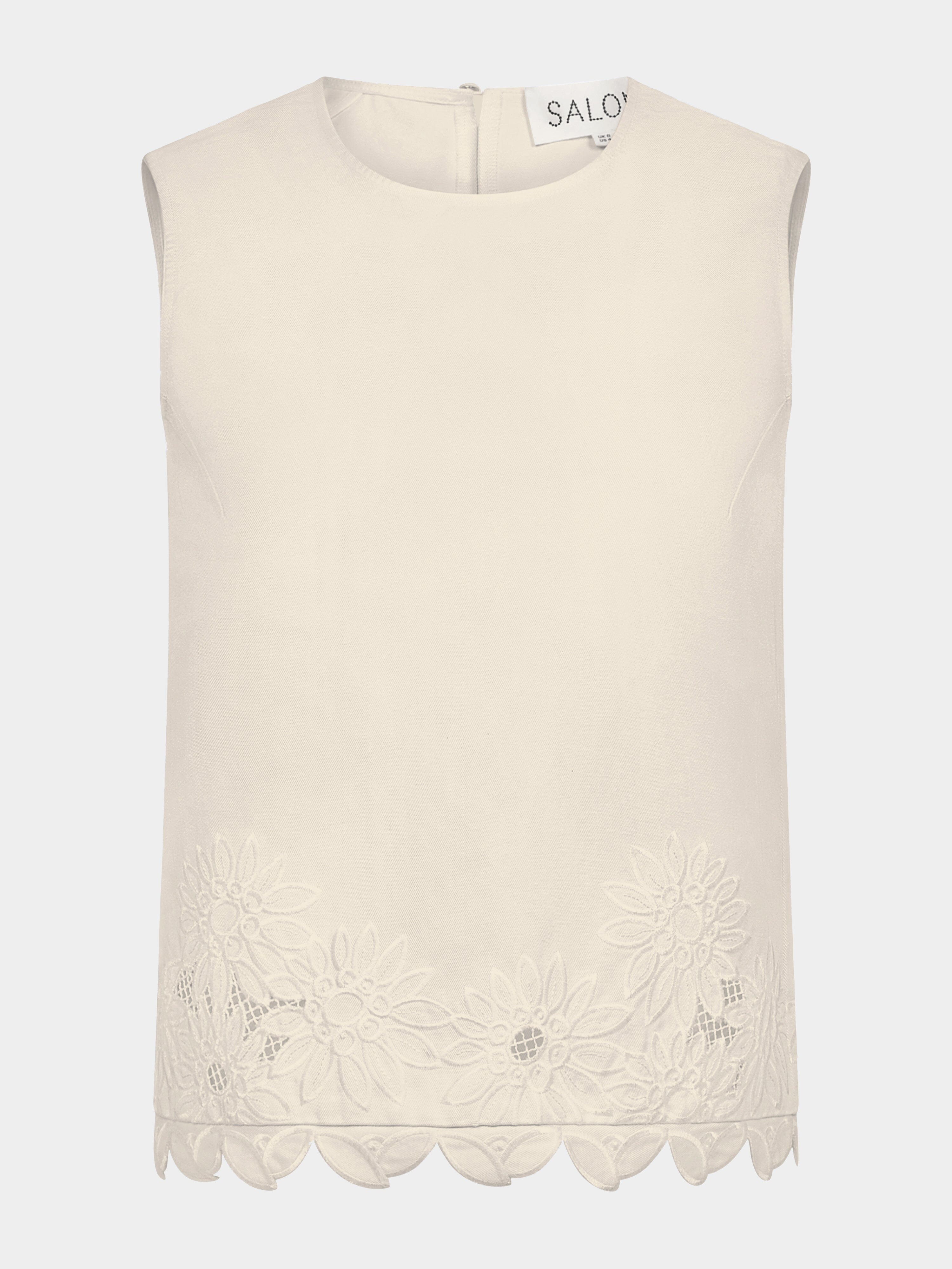 Beth Top in Light Cream