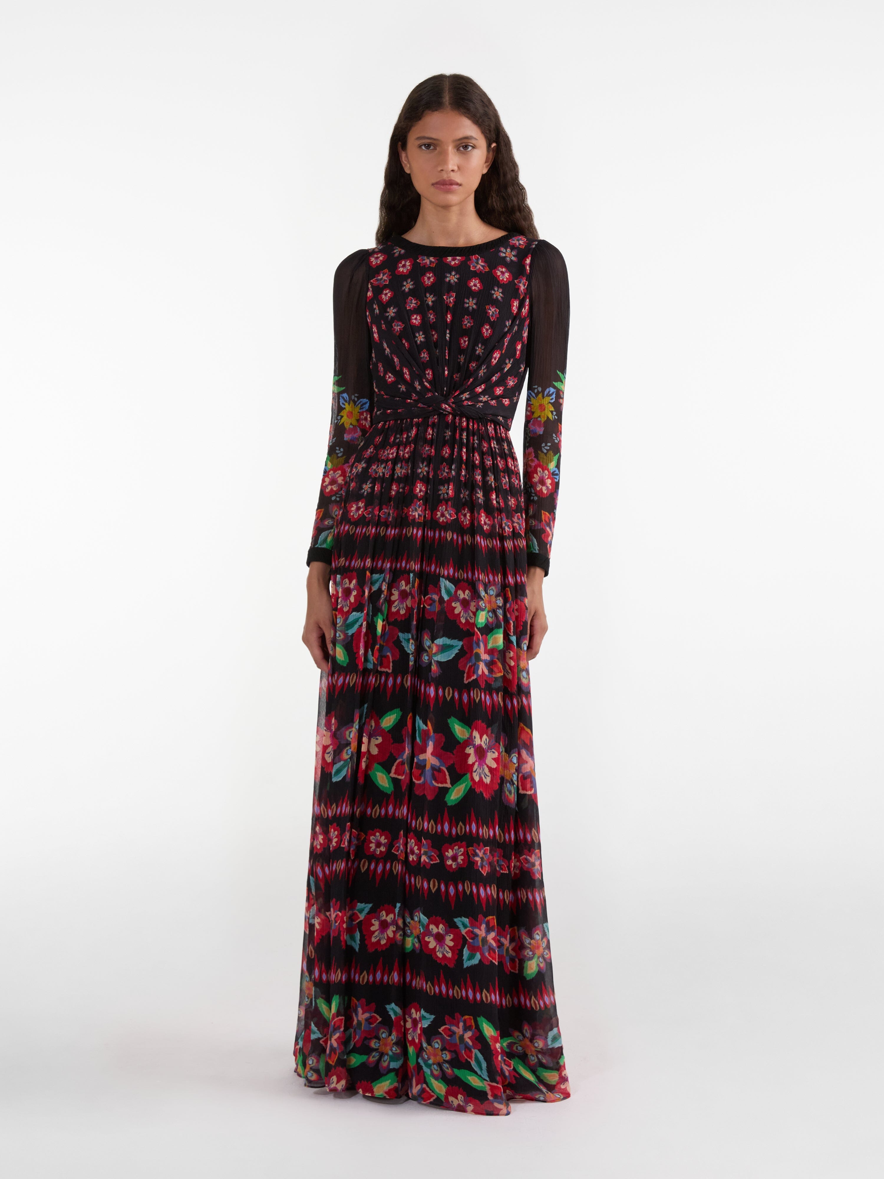 Blythe B Long Dress in Cordia Border