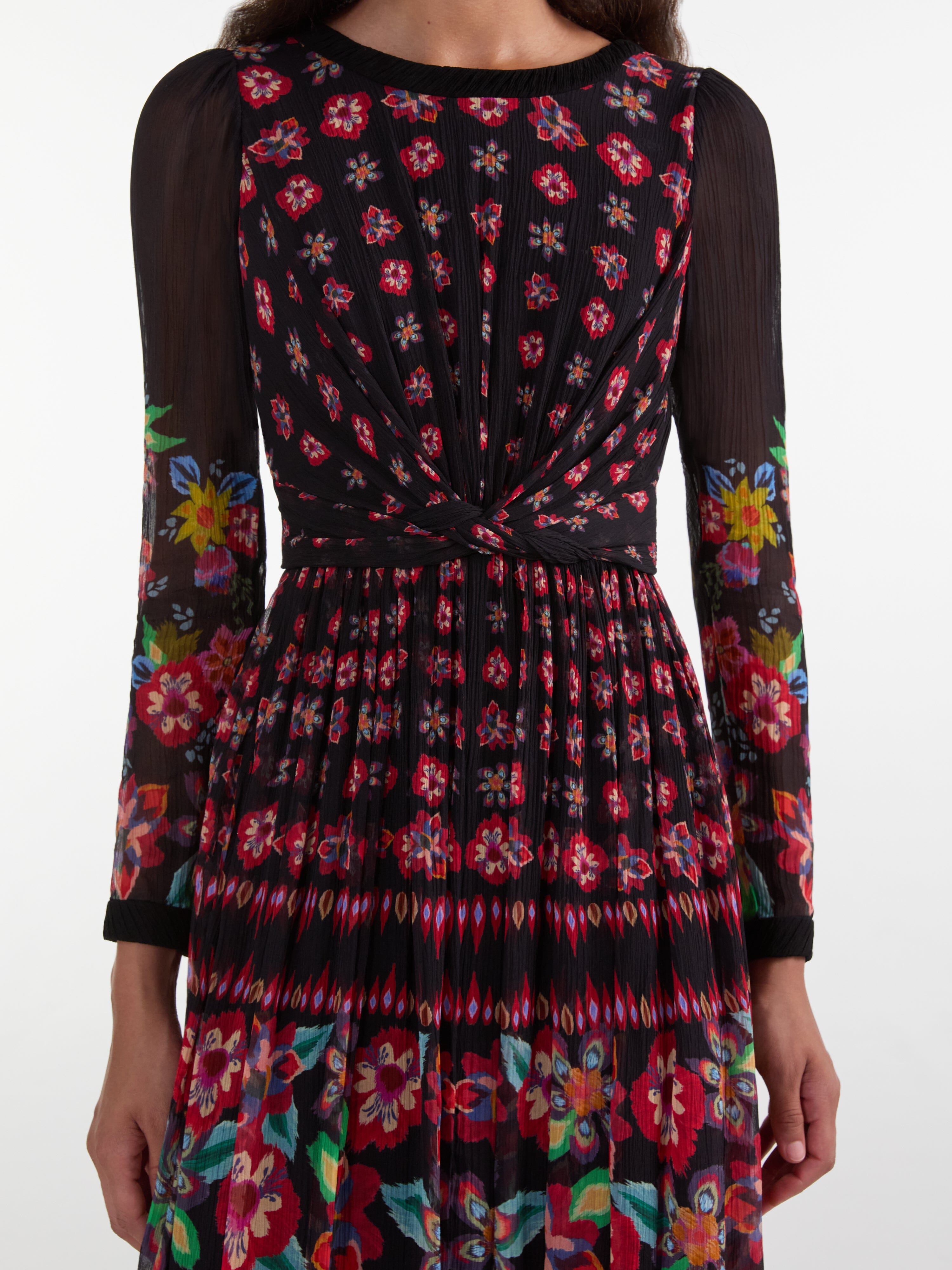 Blythe B Long Dress in Cordia Border