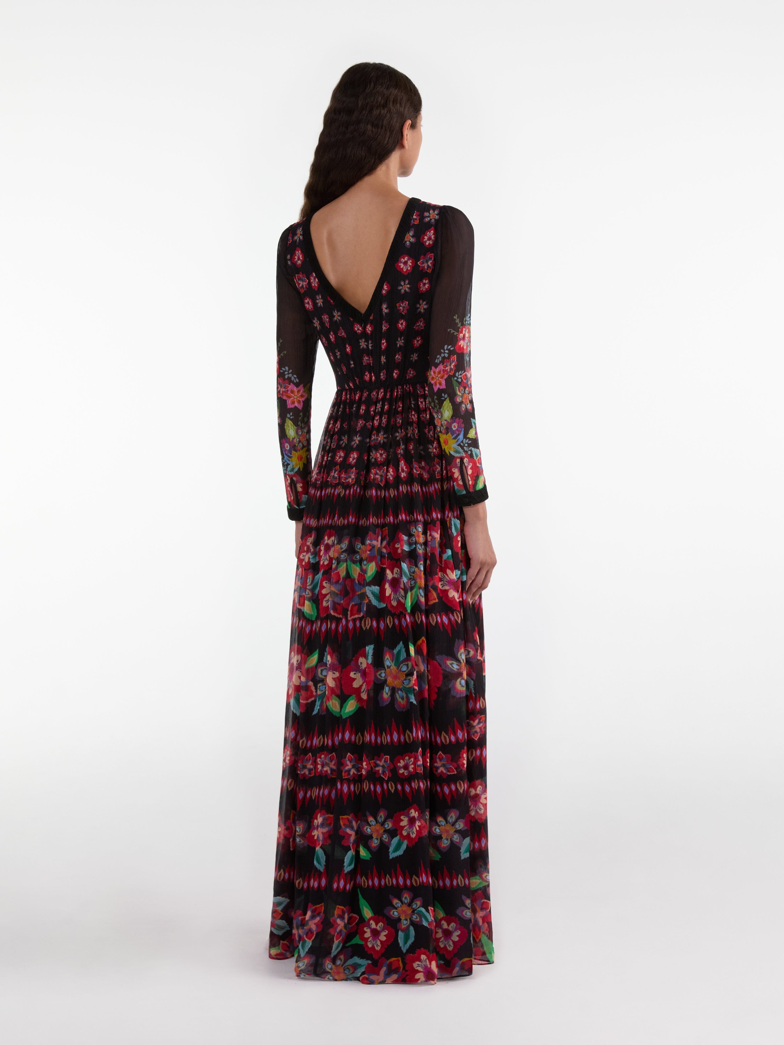 Blythe B Long Dress in Cordia Border