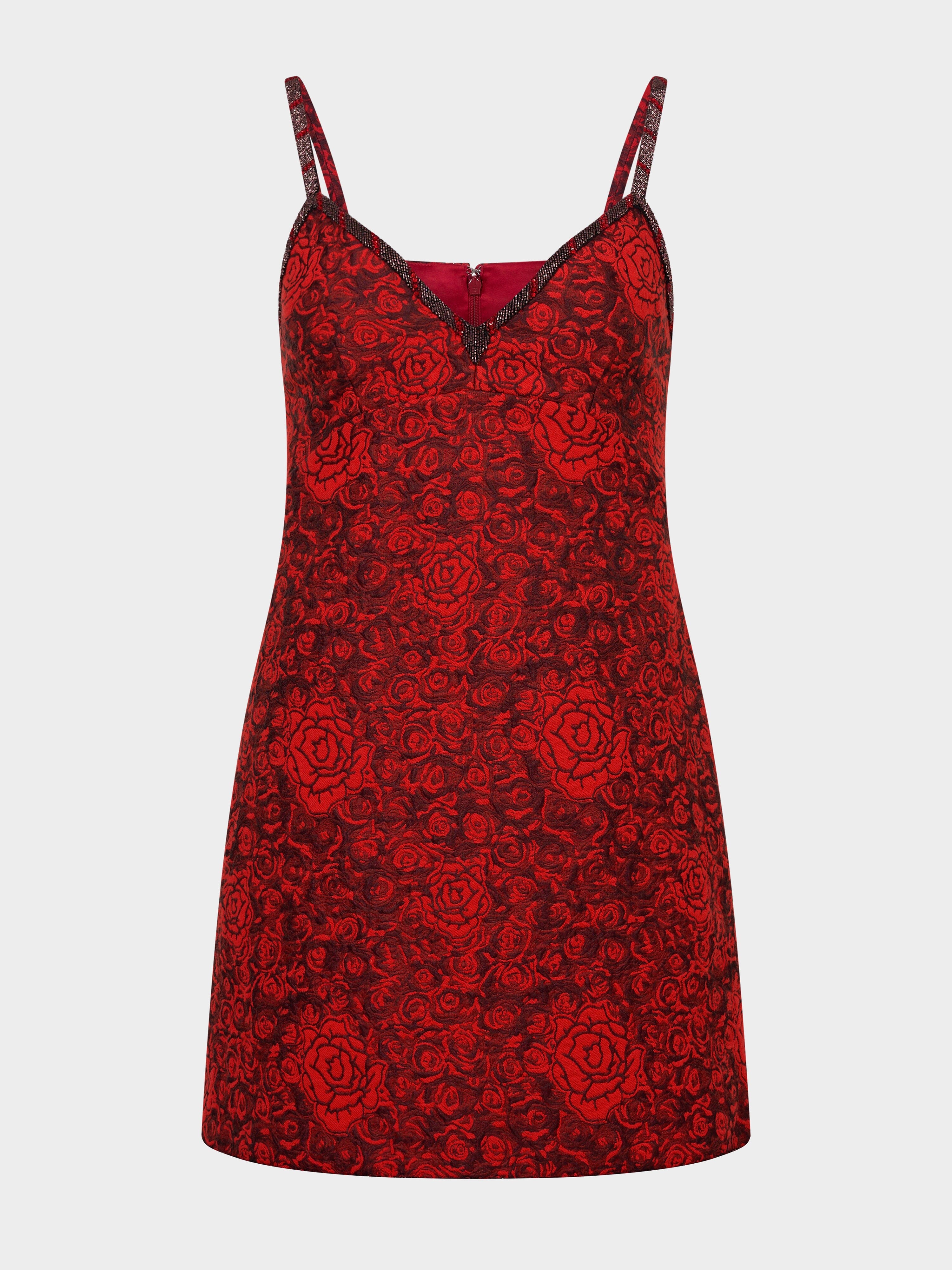 Boa B Dress in Scarlet Rose