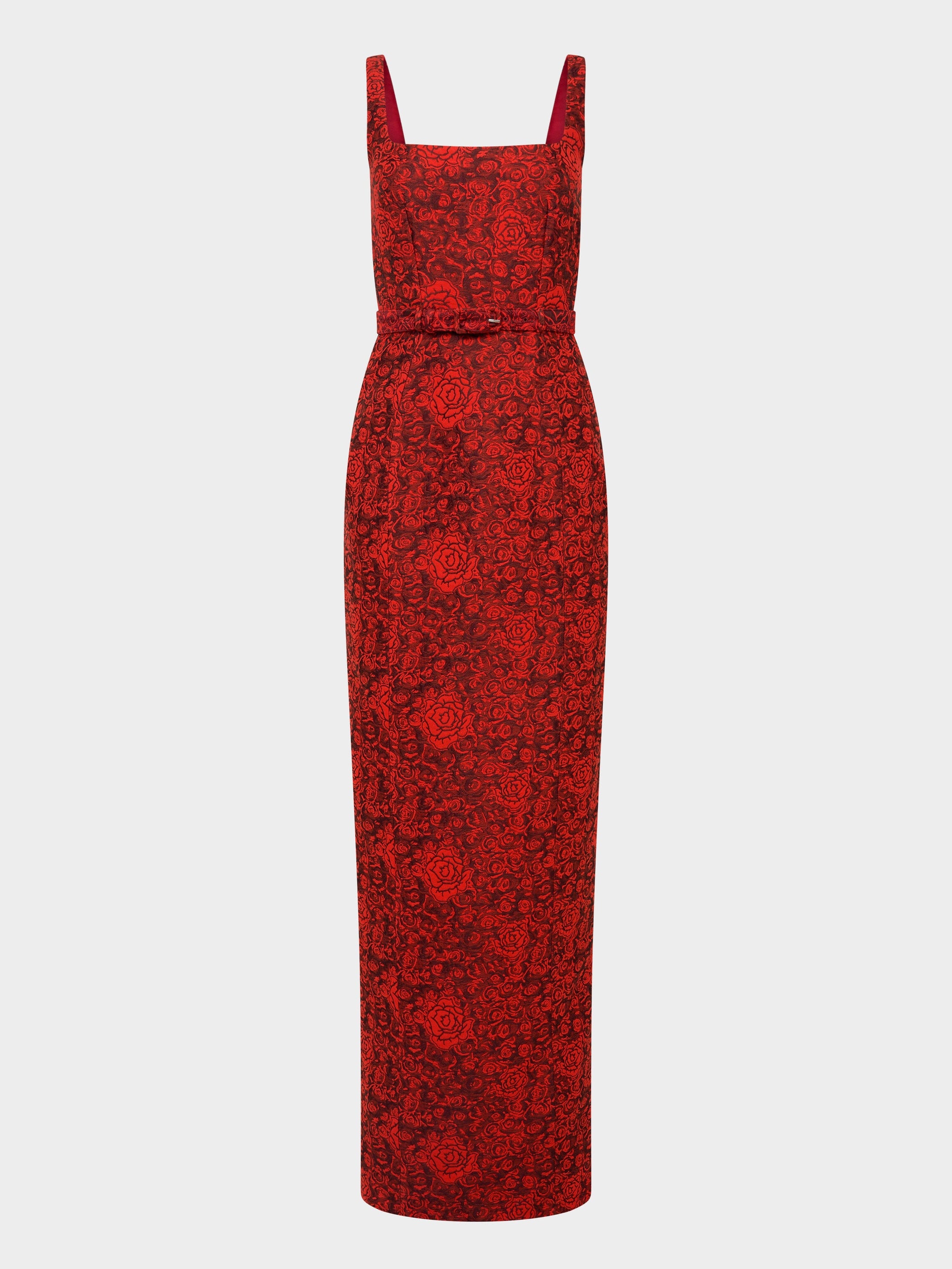 Bora Long Dress in Scarlet Rose