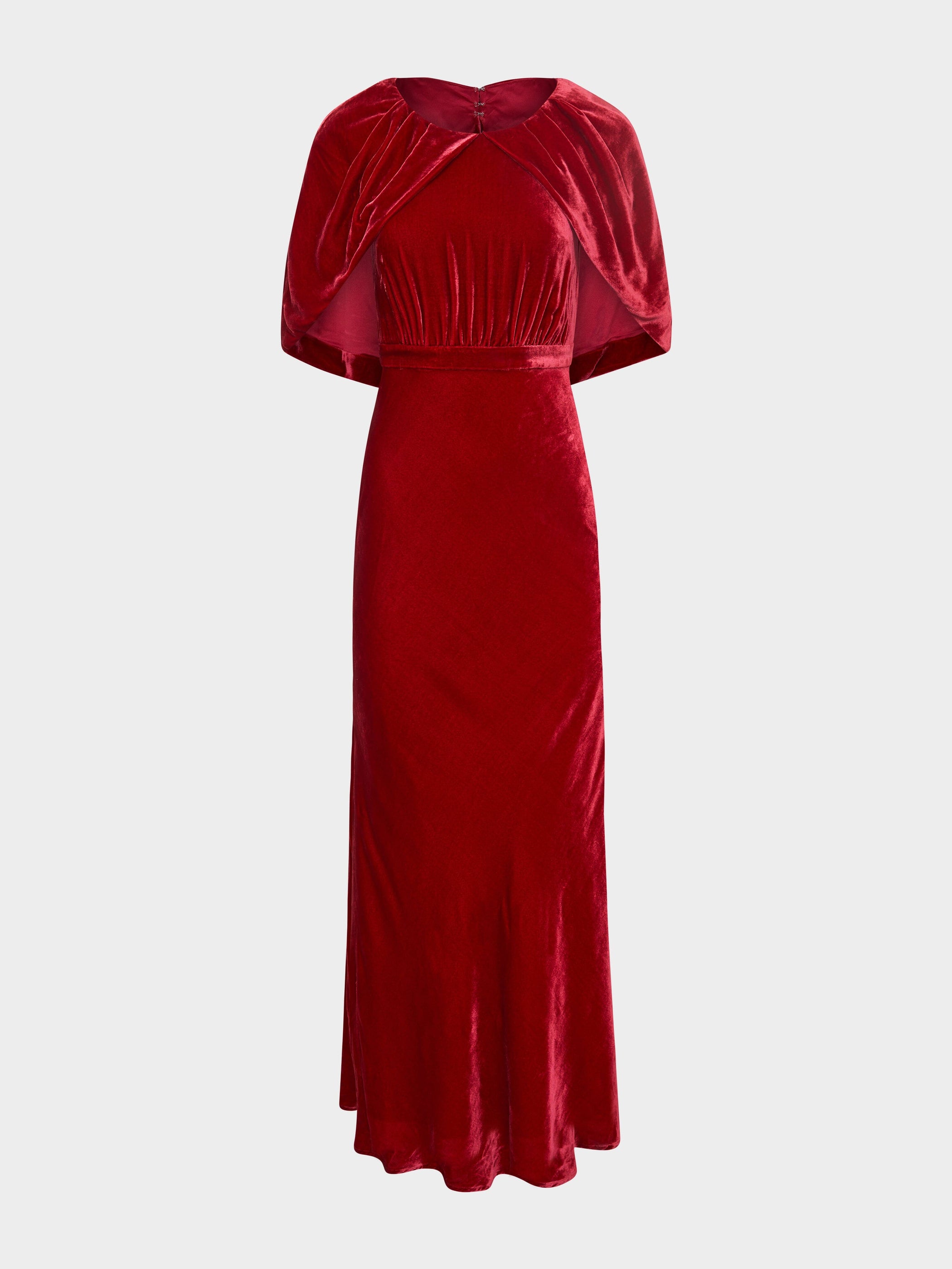 Celeste Long Dress in True Red