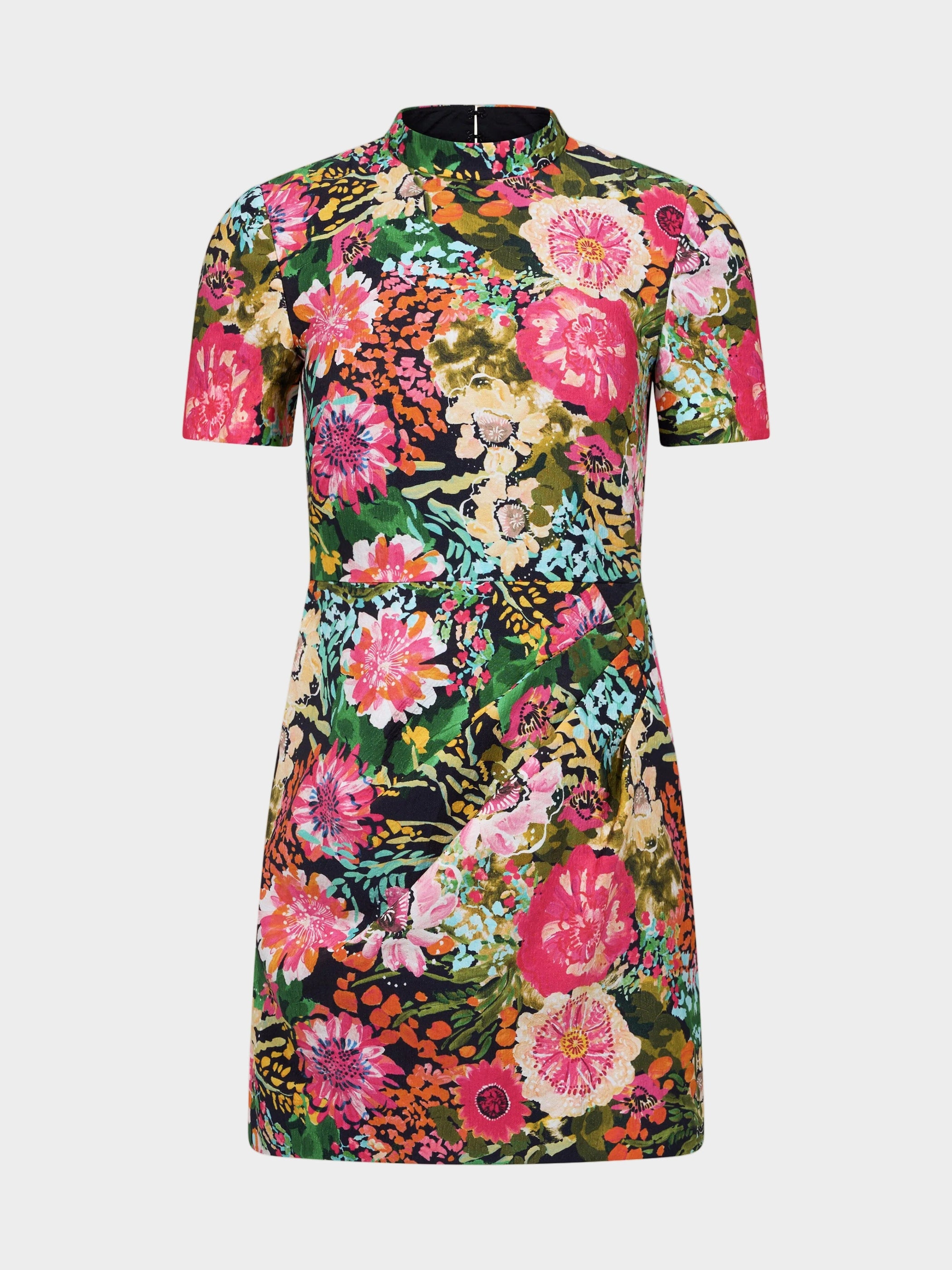 Draped Min Dress in Aster Fuchsia