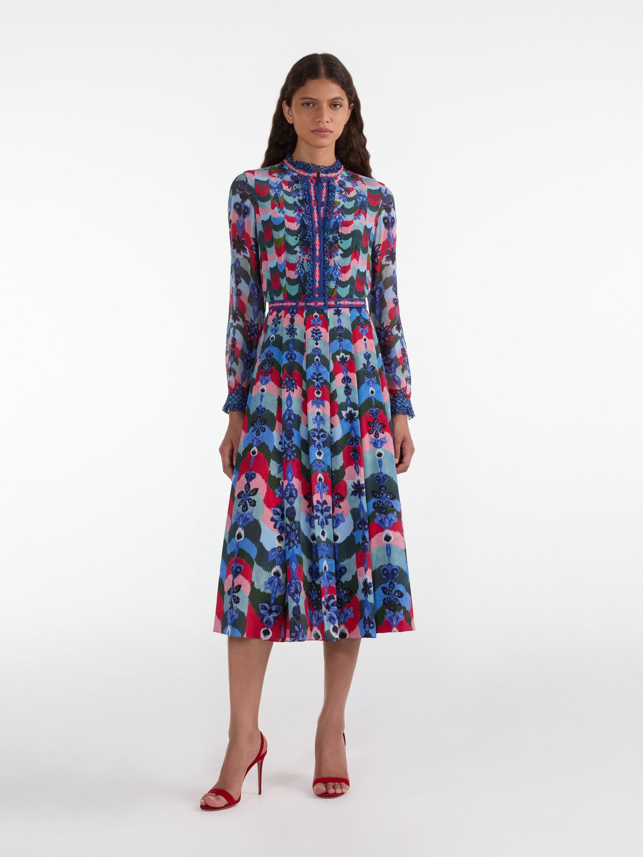 Emilia Dress in Hortus Wave