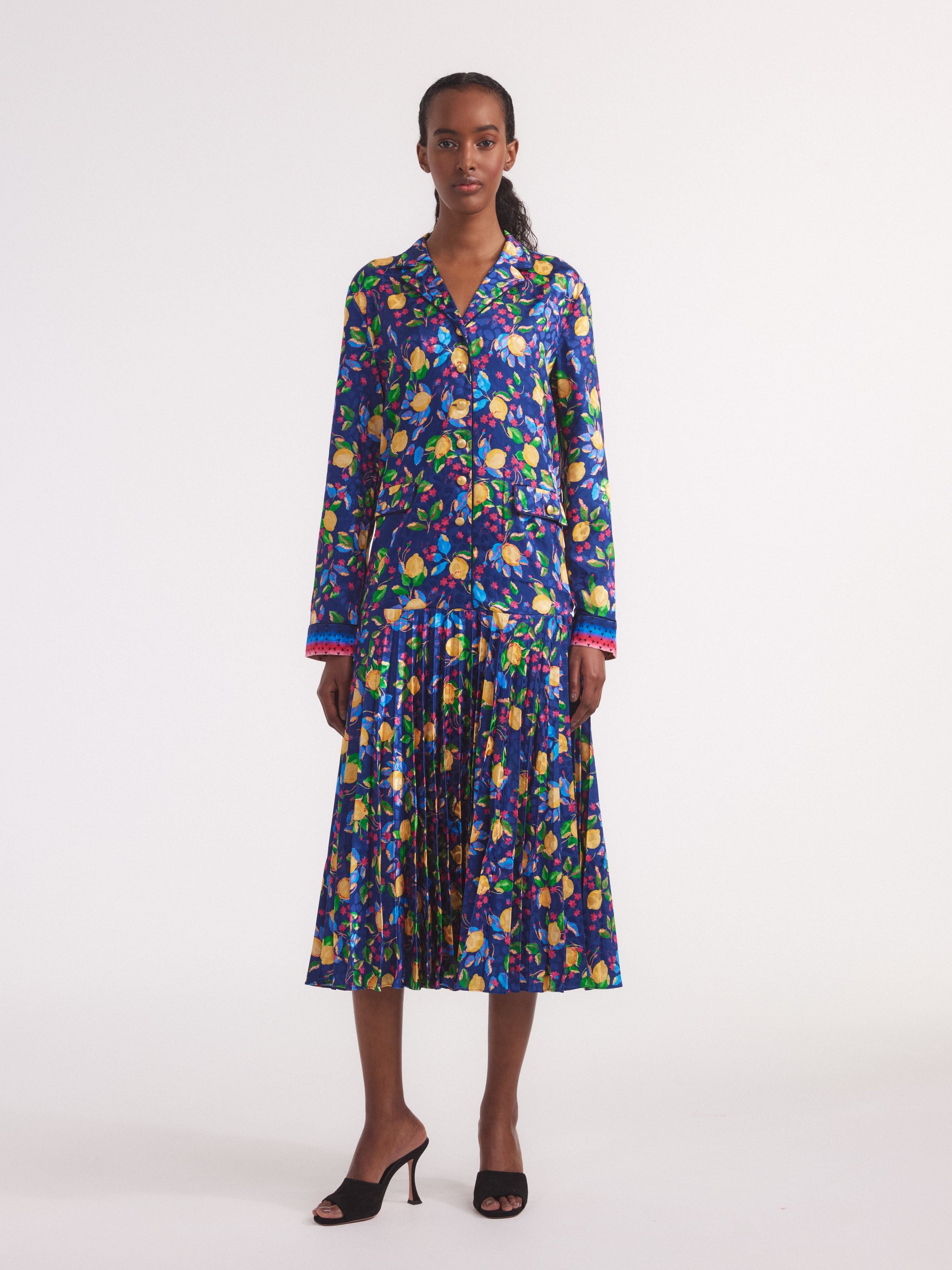 Sonia Dress in Limoncello Spectrum print