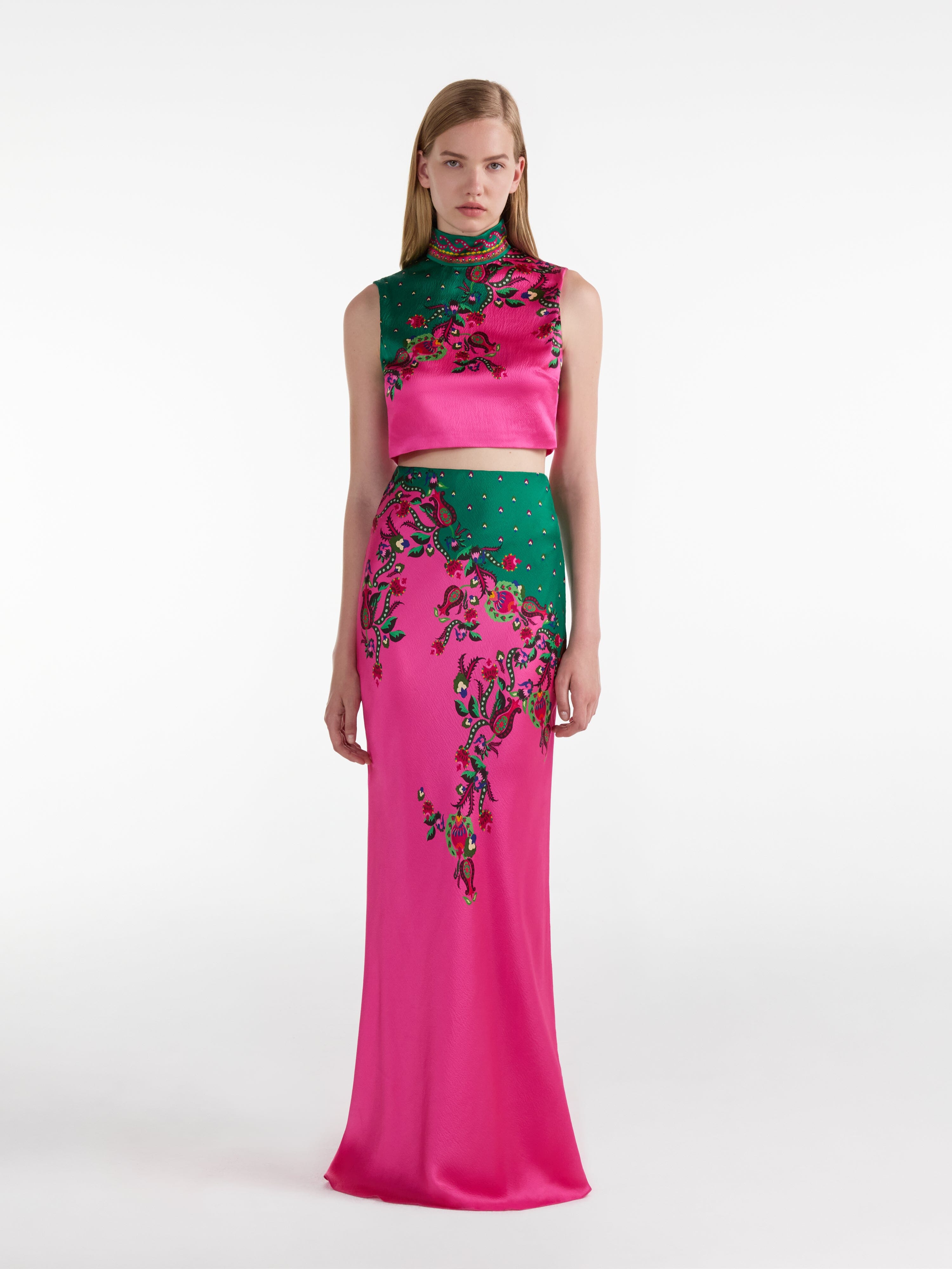 Carine Long Skirt in Budapest Meadow