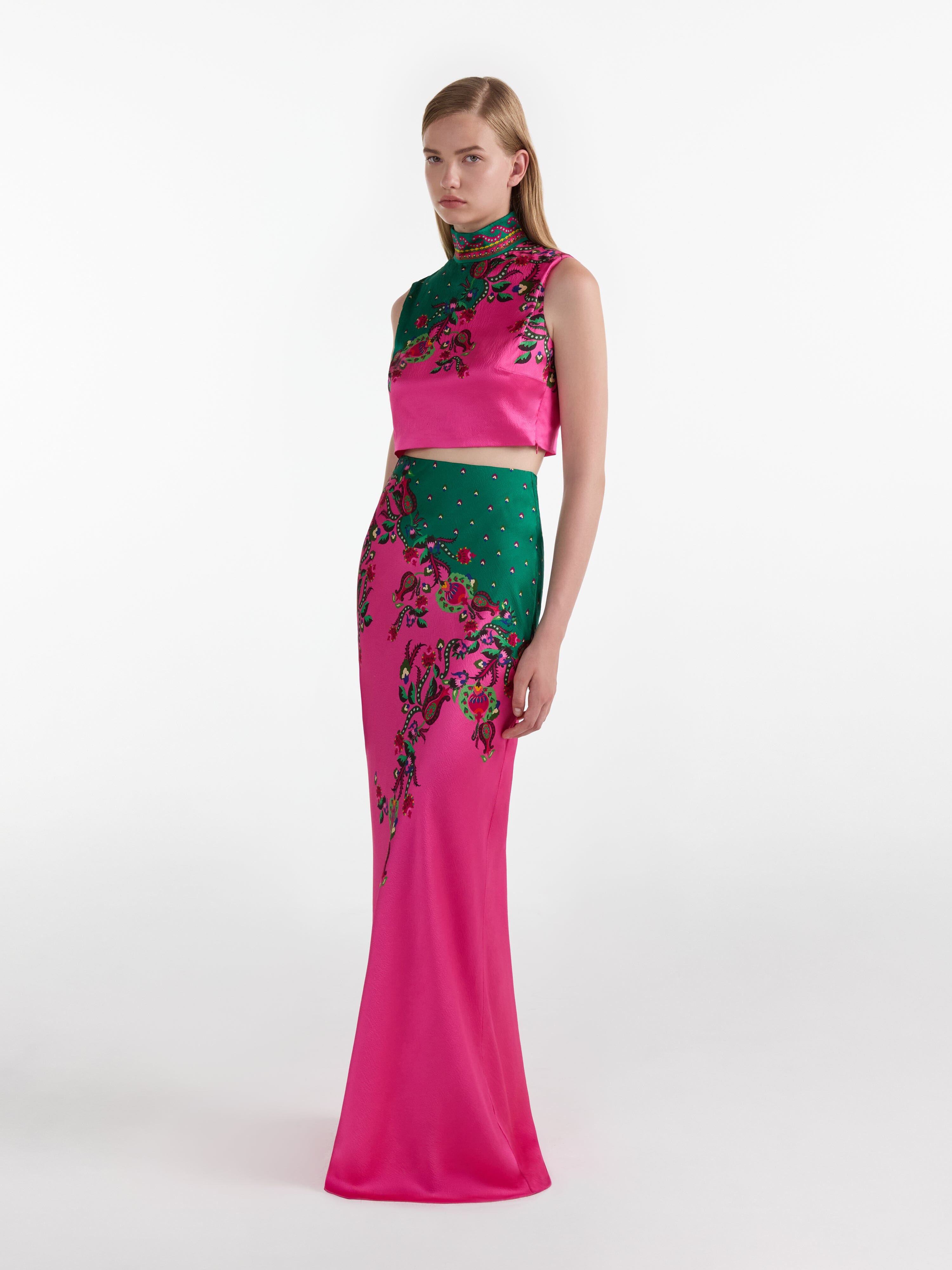 Carine Long Skirt in Budapest Meadow