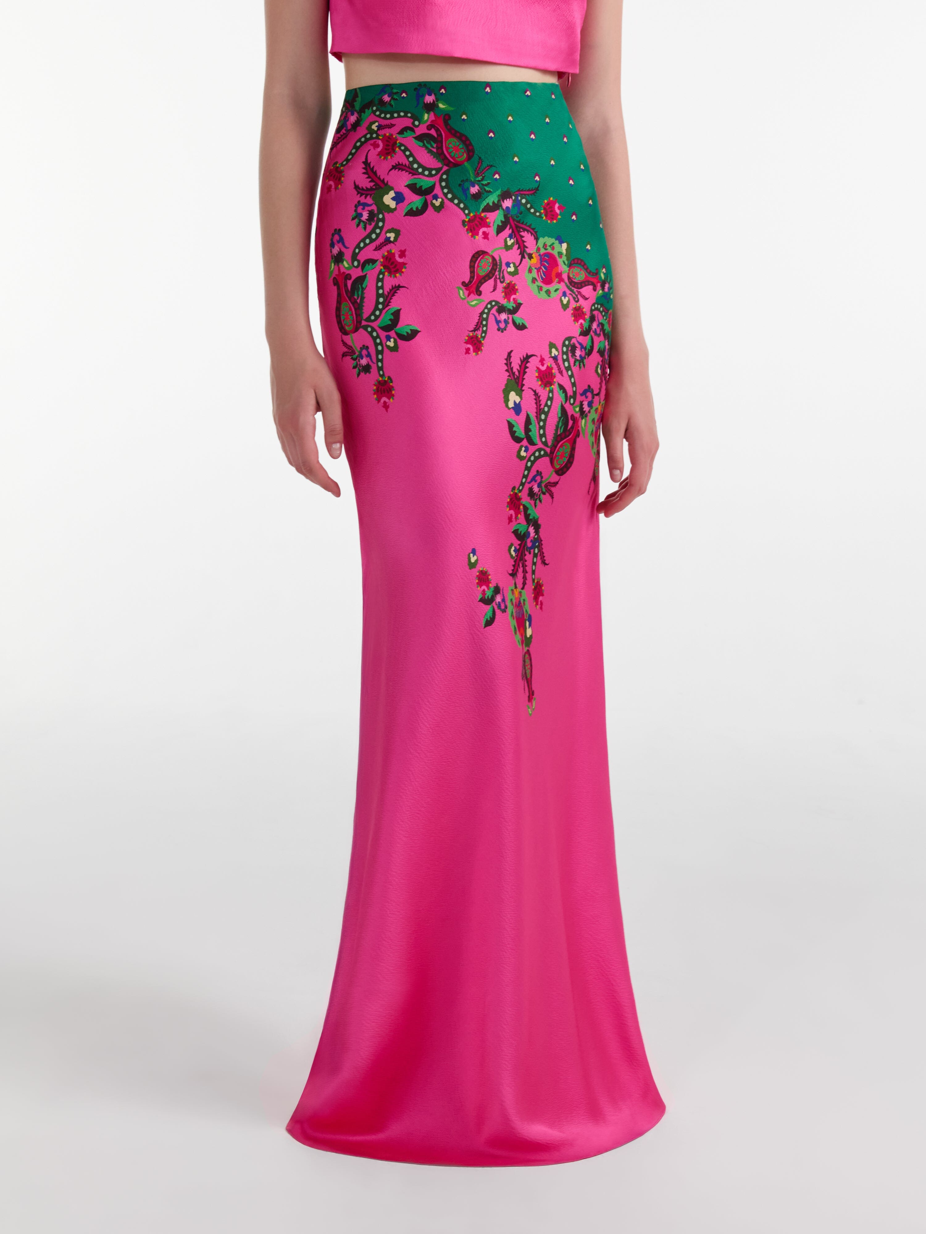 Carine Long Skirt in Budapest Meadow