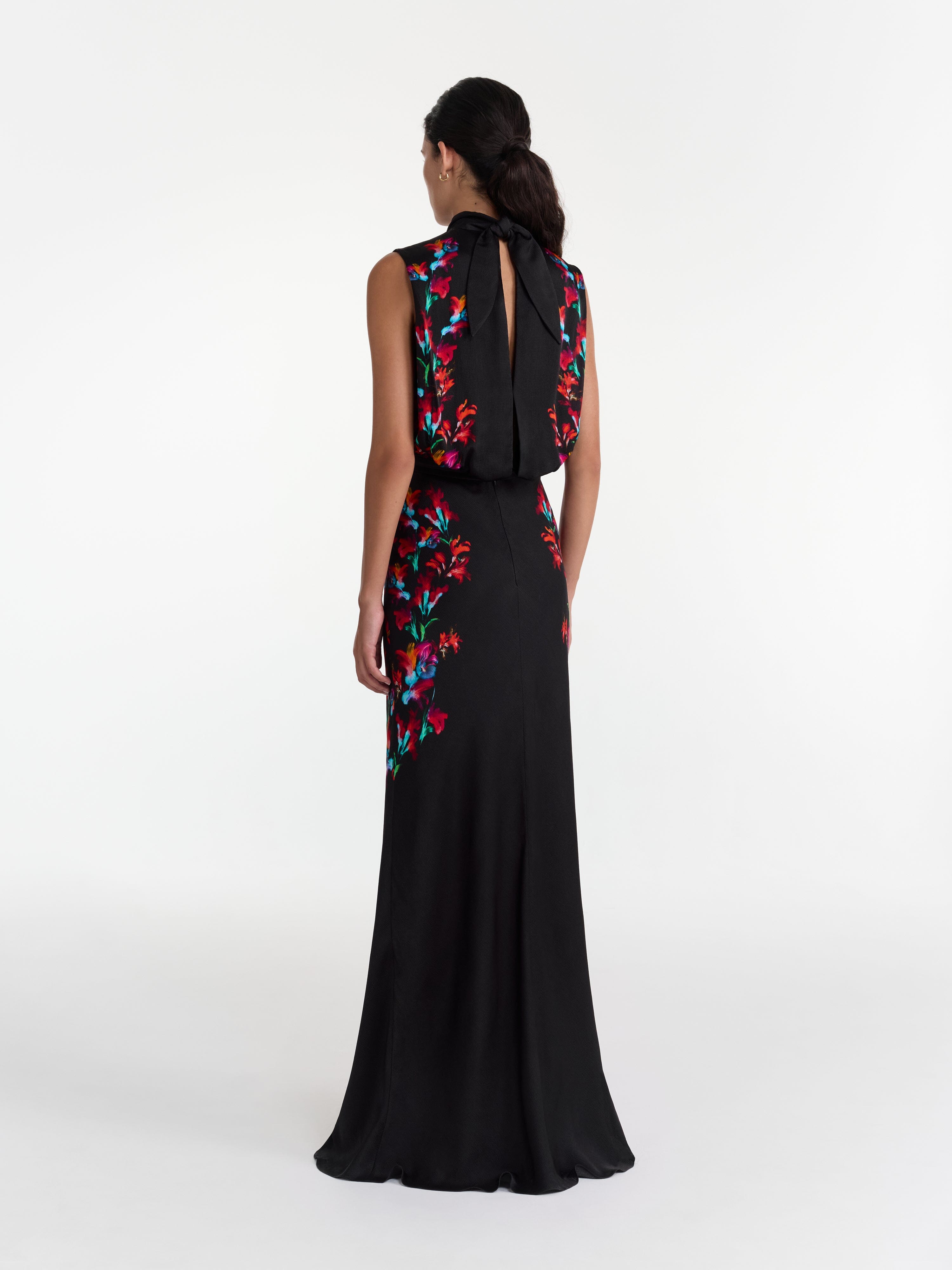 Bridal Shower Saloni Pink Floral Dress Saloni London Fleur F Dress Sequin Hibiscus Embroidery Bridal Shower Saloni Pink Floral Dress Saloni London Fleur F Dress Sequin Hibiscus Embroidery