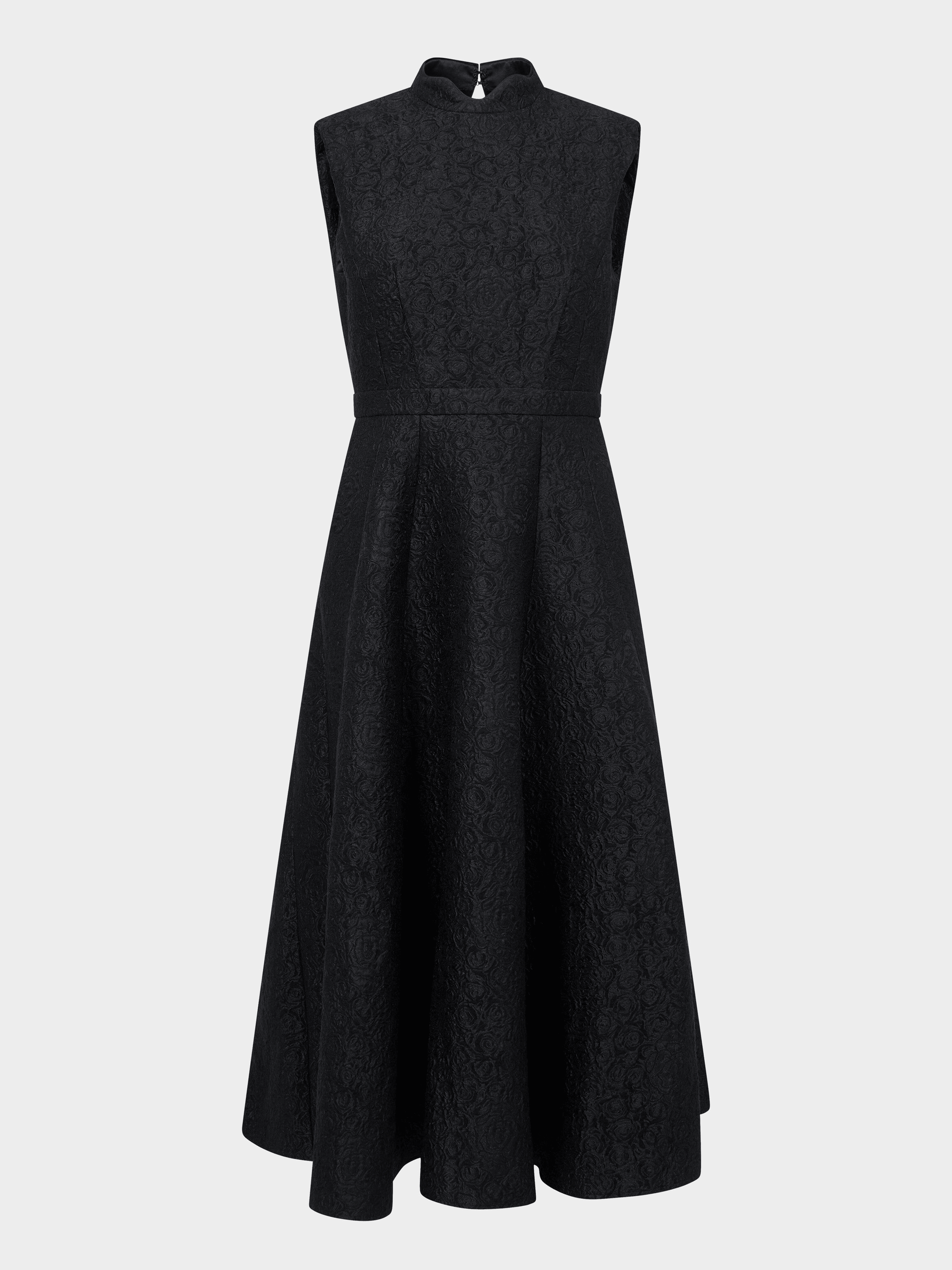 Flora Dress in Noir Rose