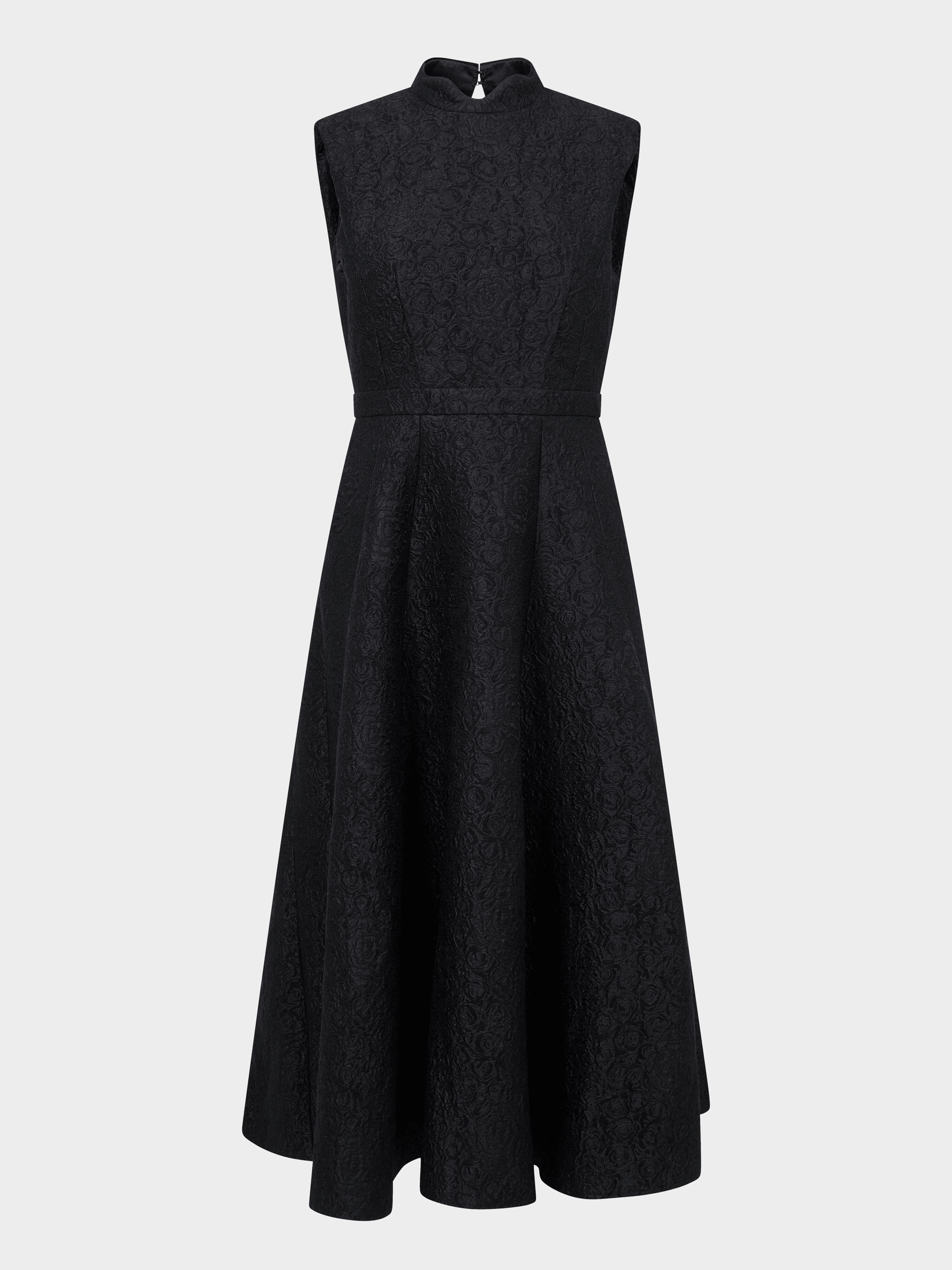 Flora Dress in Noir Rose