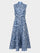 Flora Dress in Porcelain Blues