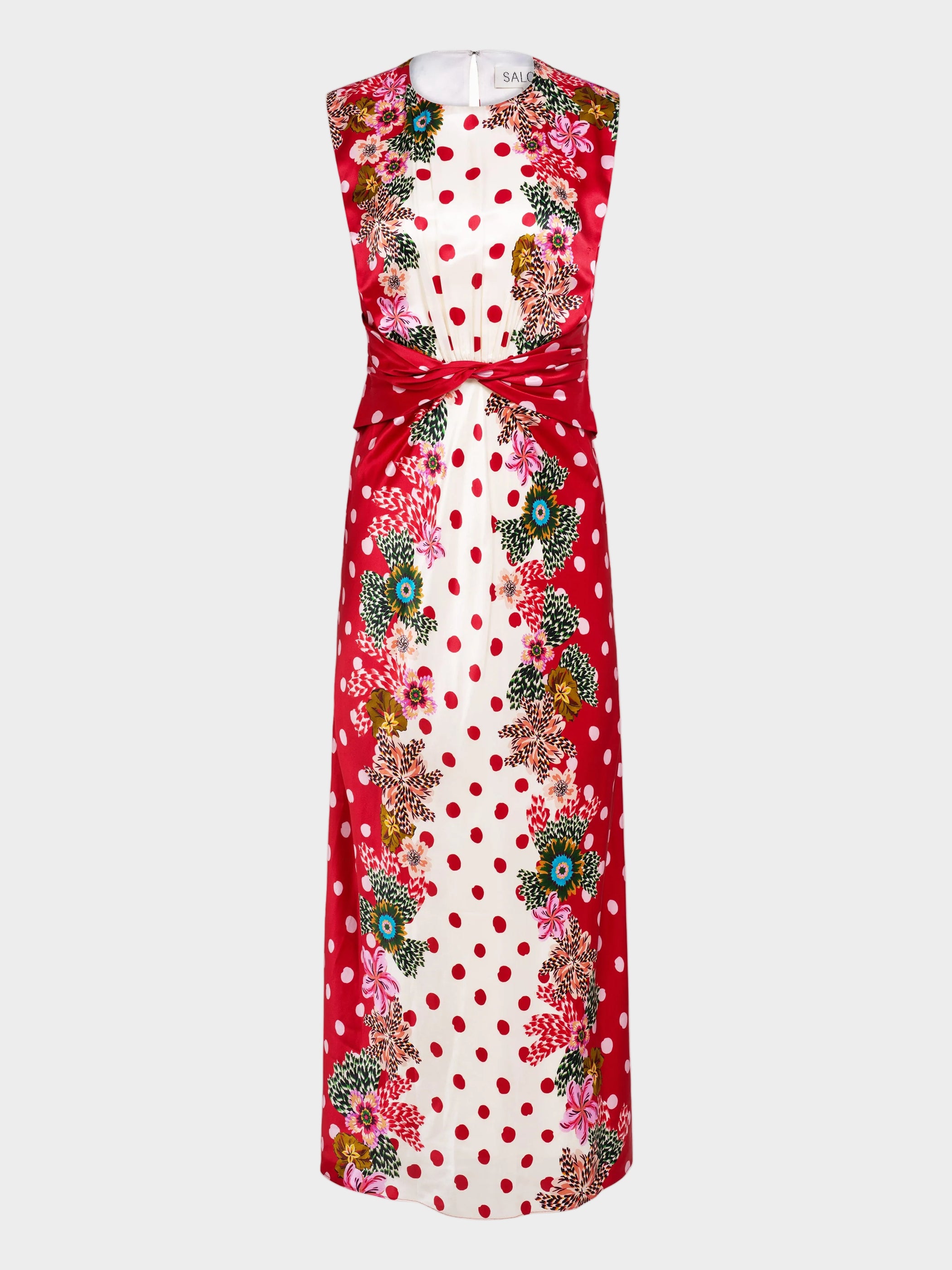 saloni midi dress sale Claudia Midi Dress in Ambra Sky