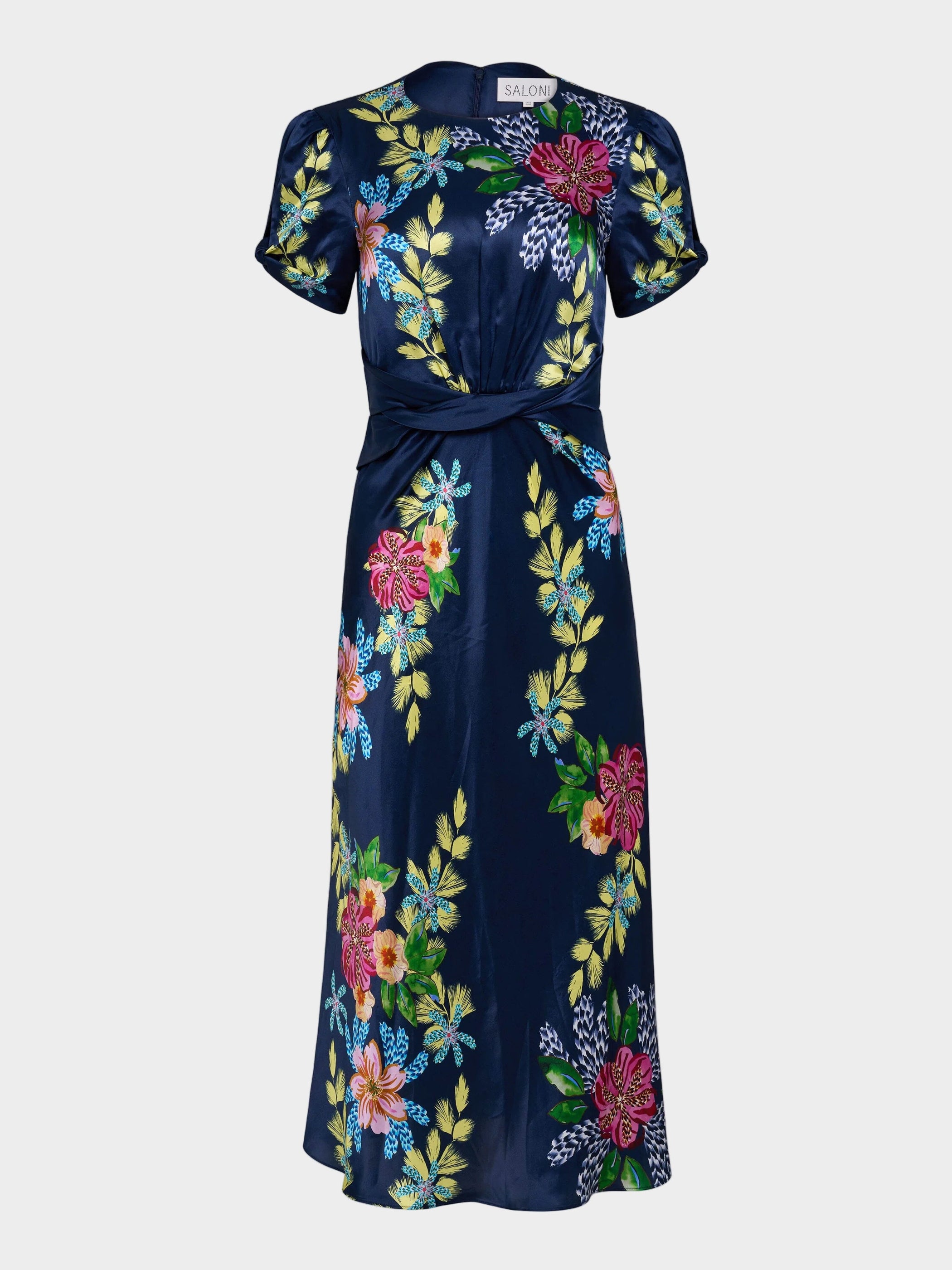 Gwen C Dress in Hosta Trellis