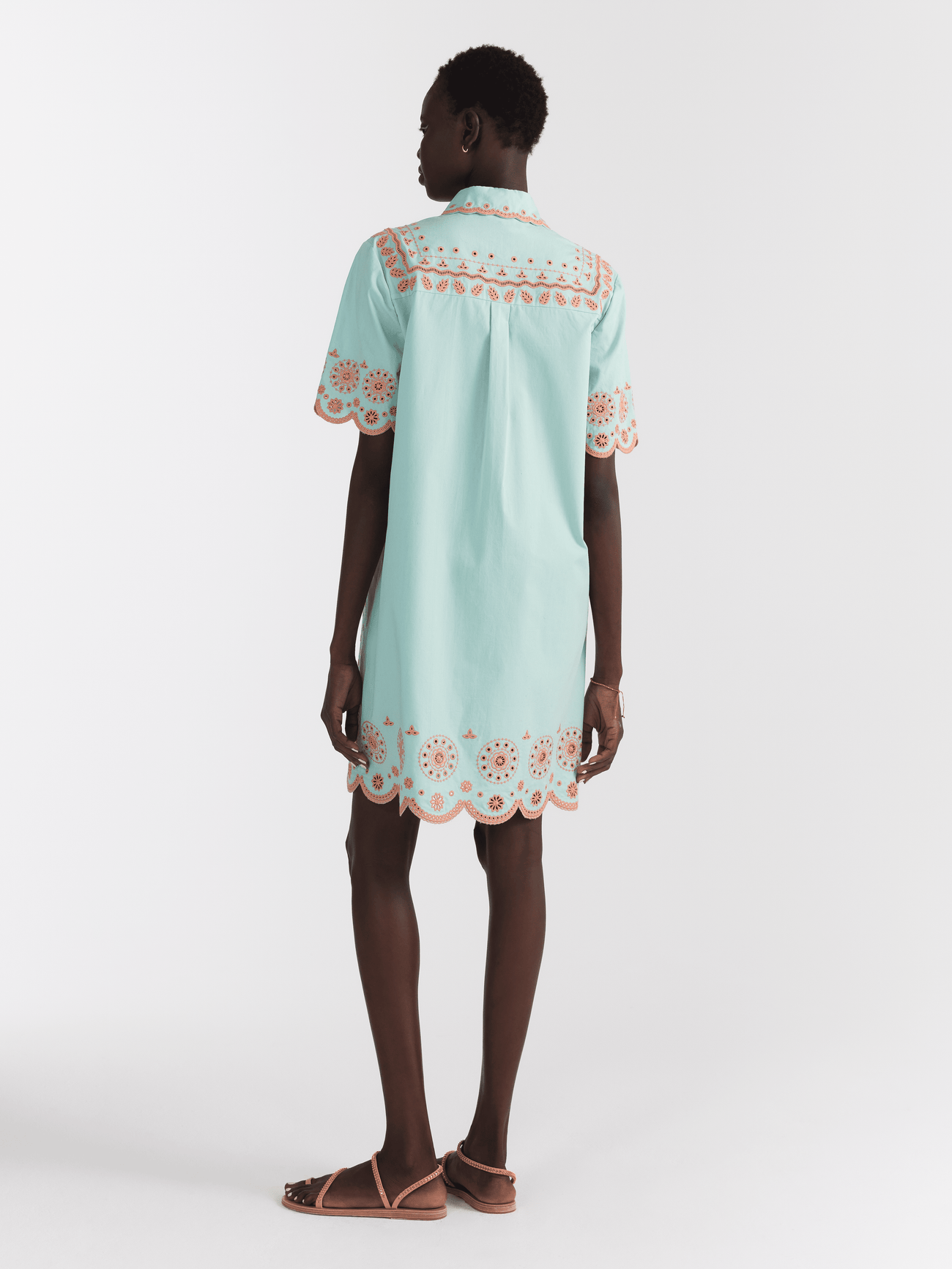 Load image into Gallery viewer, Dree B Short Dress in Bleach Aqua