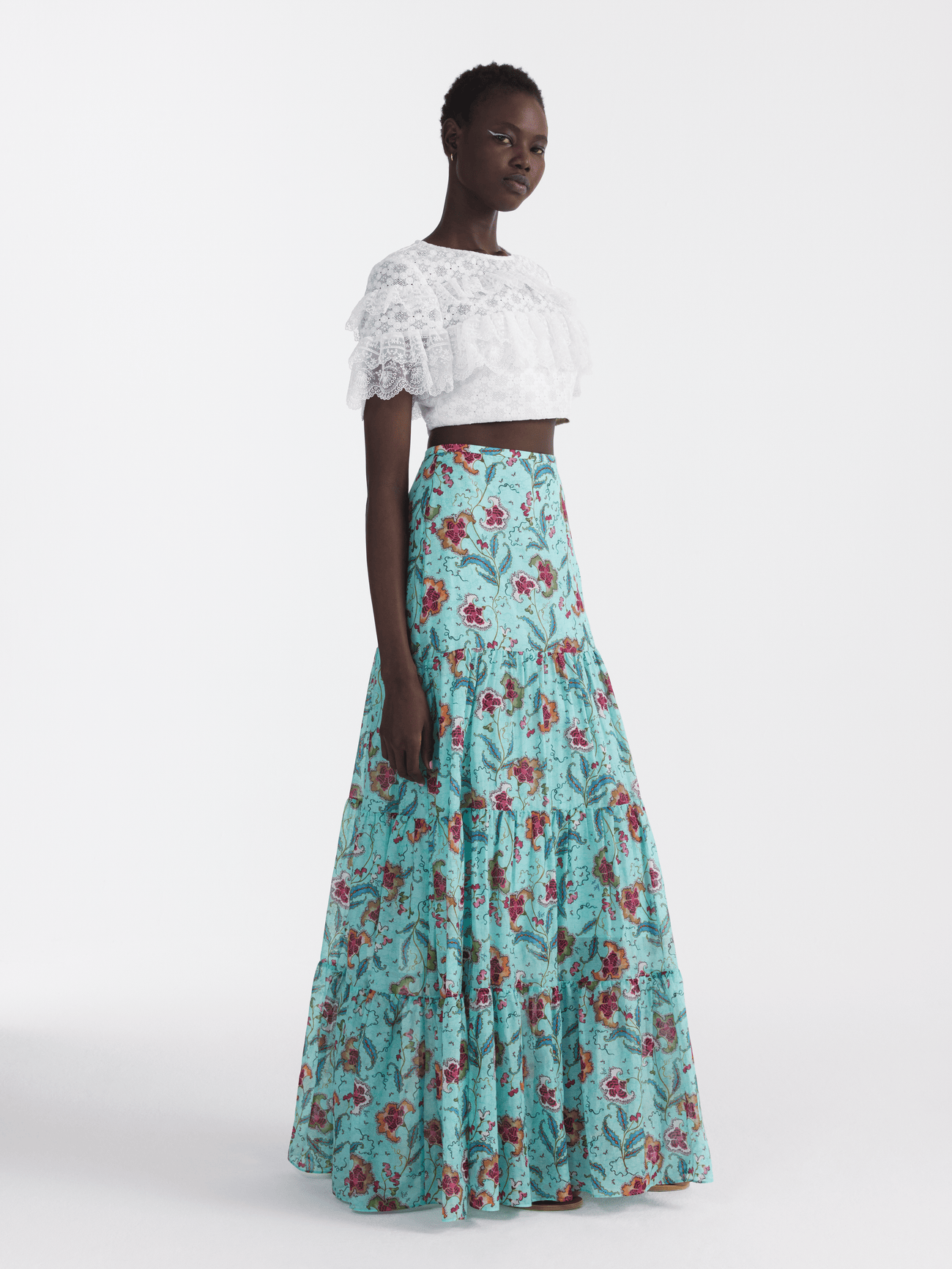 Load image into Gallery viewer, Isabel Long Skirt in Delemare Teal