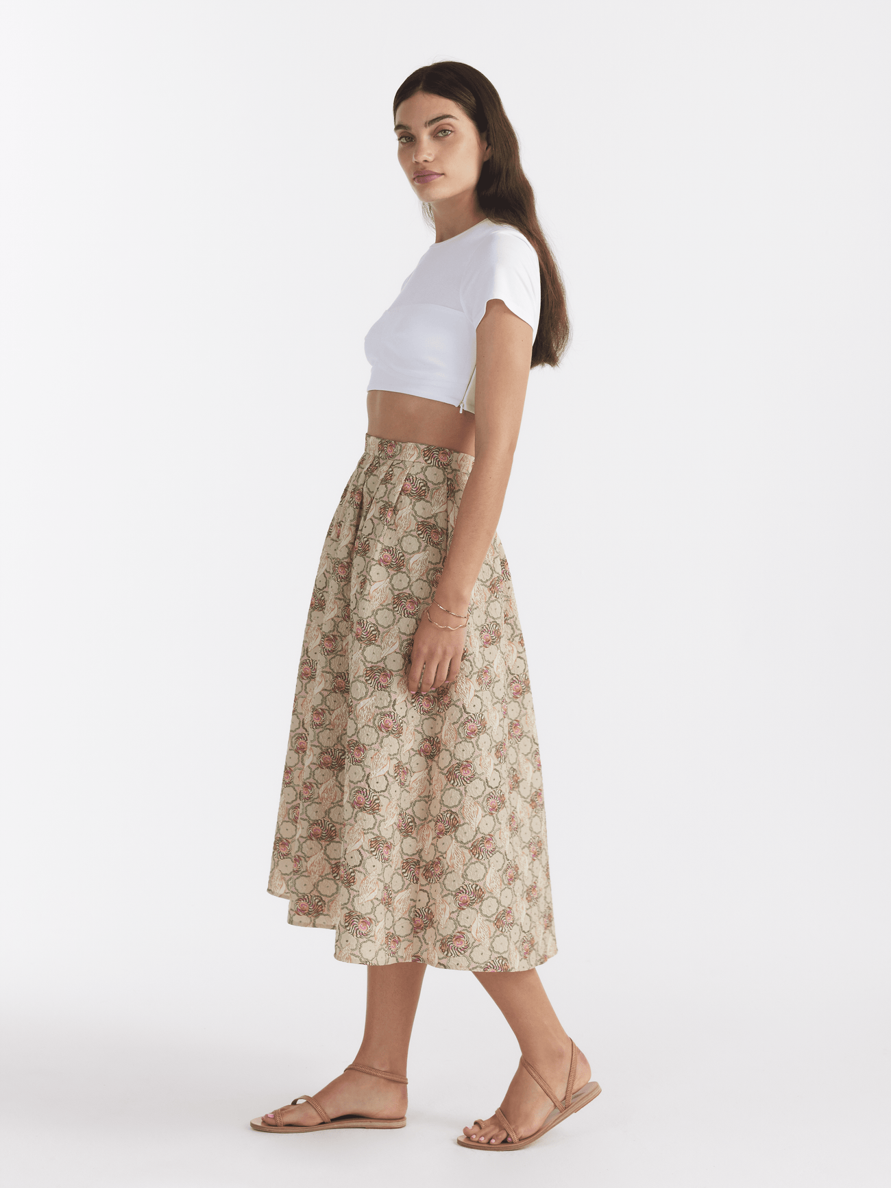 Load image into Gallery viewer, Naomi B Skirt in Pearl