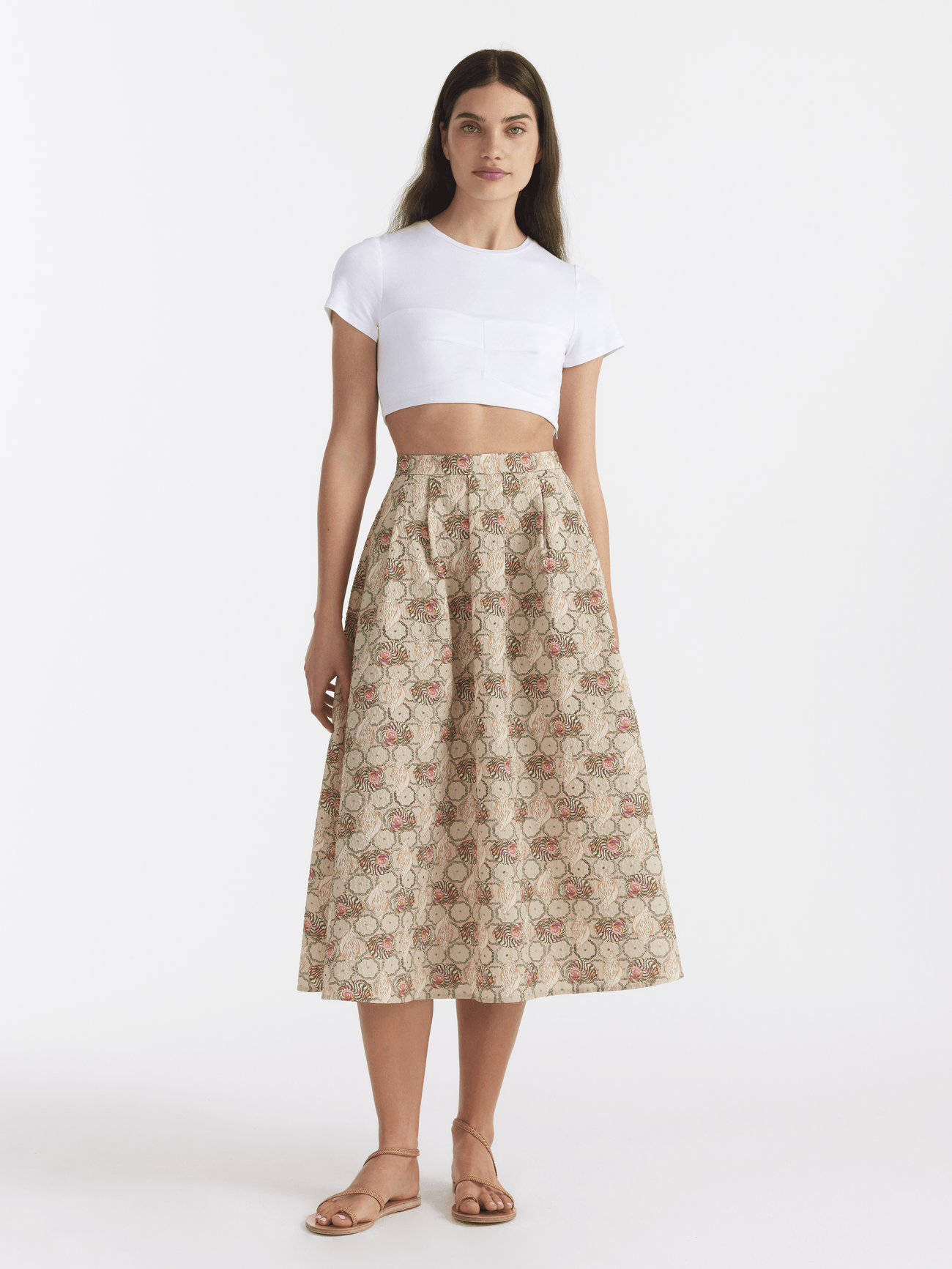 Load image into Gallery viewer, Naomi B Skirt in Pearl