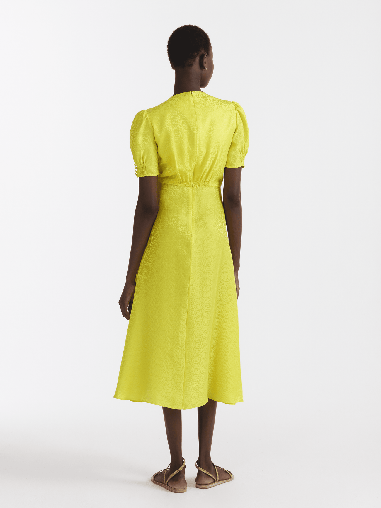 Saloni clearance yellow dress