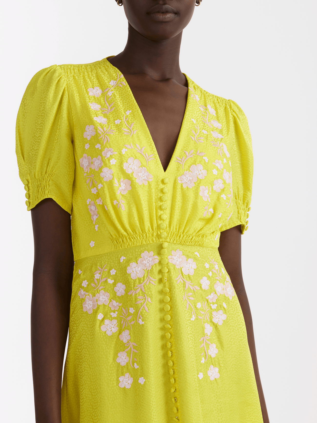 Load image into Gallery viewer, Lea Dress in Bright Lemon