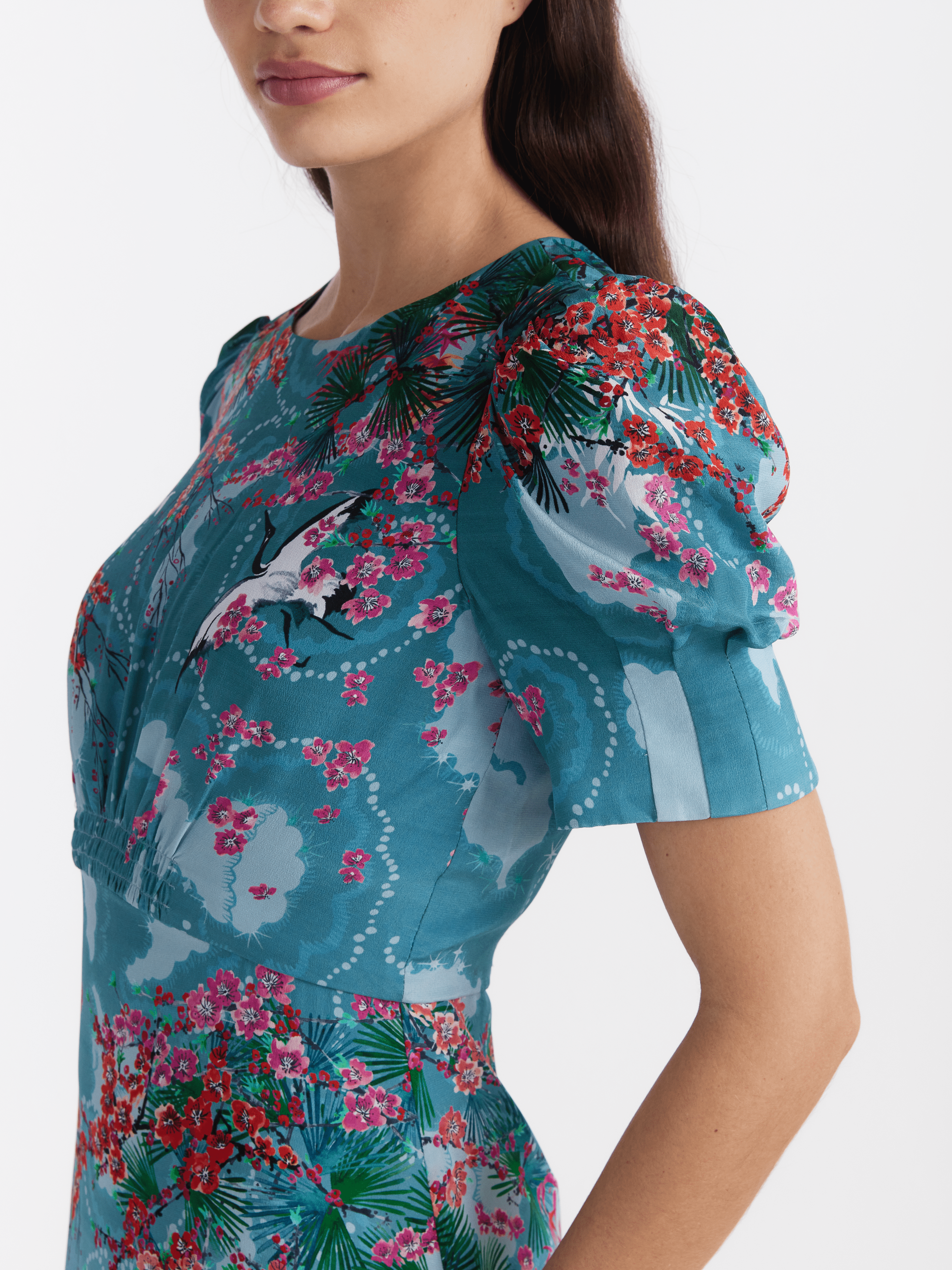 Saloni blue dress best sale