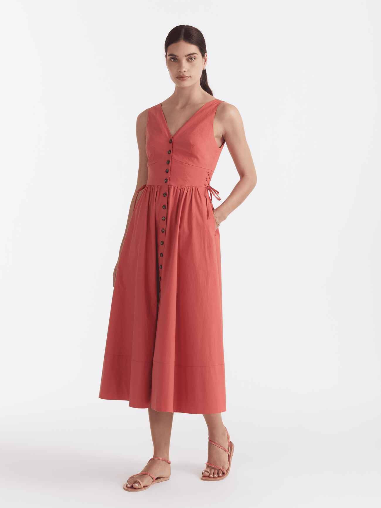 Load image into Gallery viewer, Luella Dress in Coral