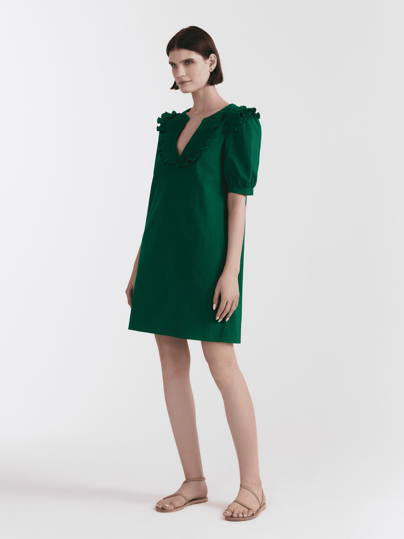 Load image into Gallery viewer, Marcie Dress in Emerald Green
