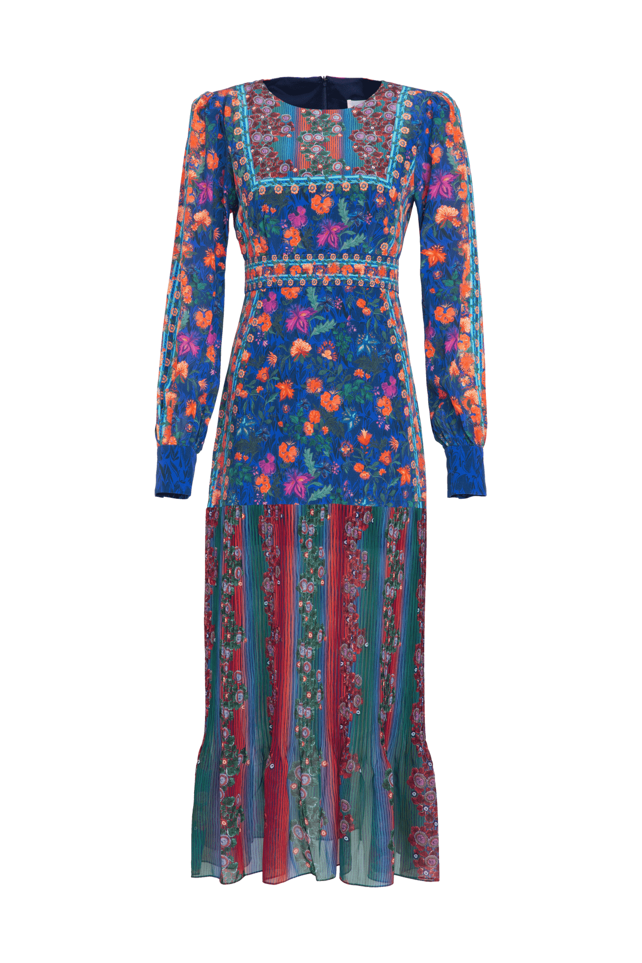Load image into Gallery viewer, Vera Dress in Akina Border