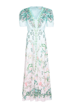 Lea Long Dress in Willow Garden