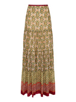 Isabel Long Skirt in Myrtle Stripe