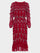 Isa D Dress in Cherry Embroidered