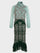 Isa Silk B Dress in Jade Green Embroidered