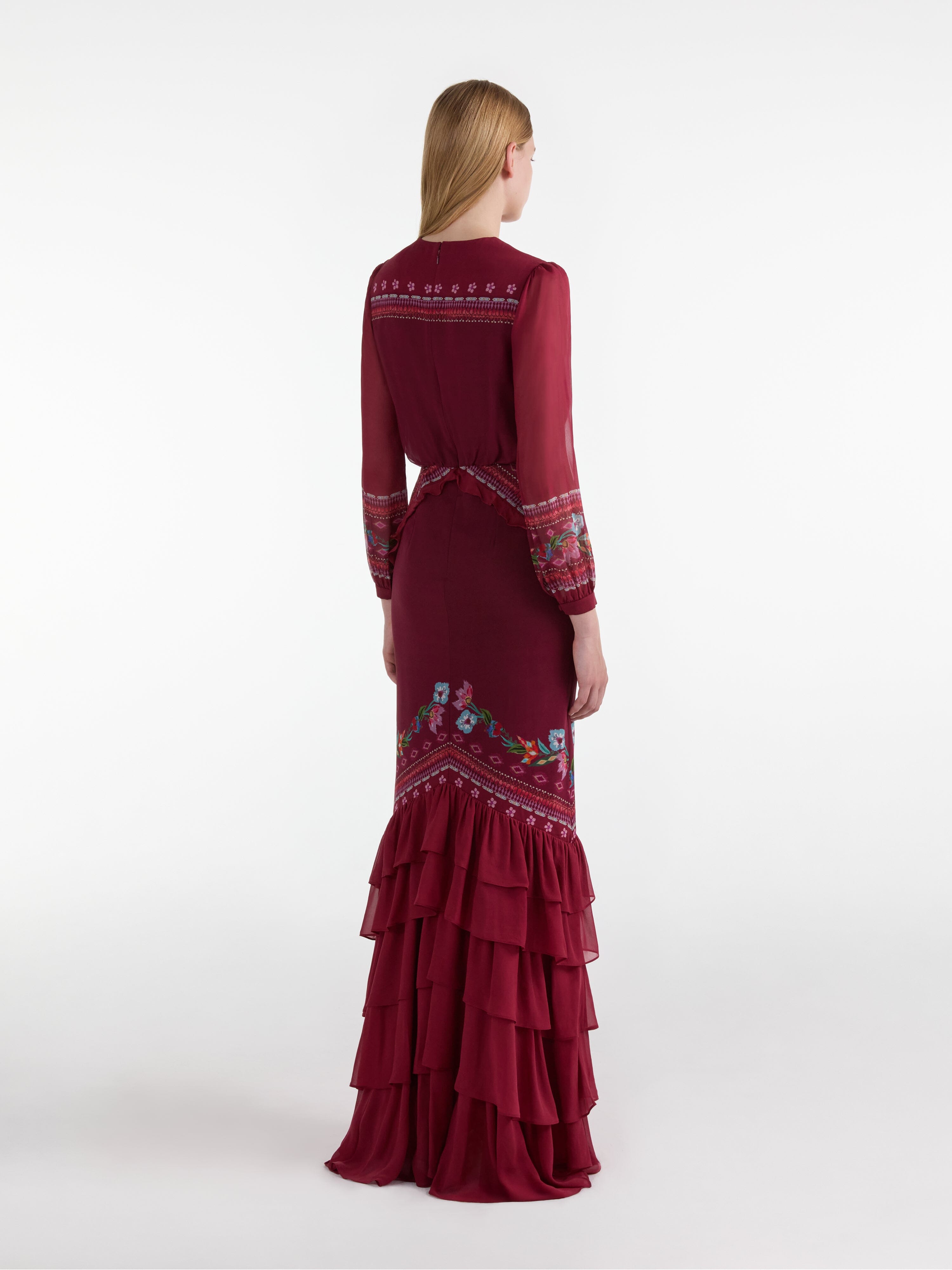 Isa Long C Dress in Cordia Vines