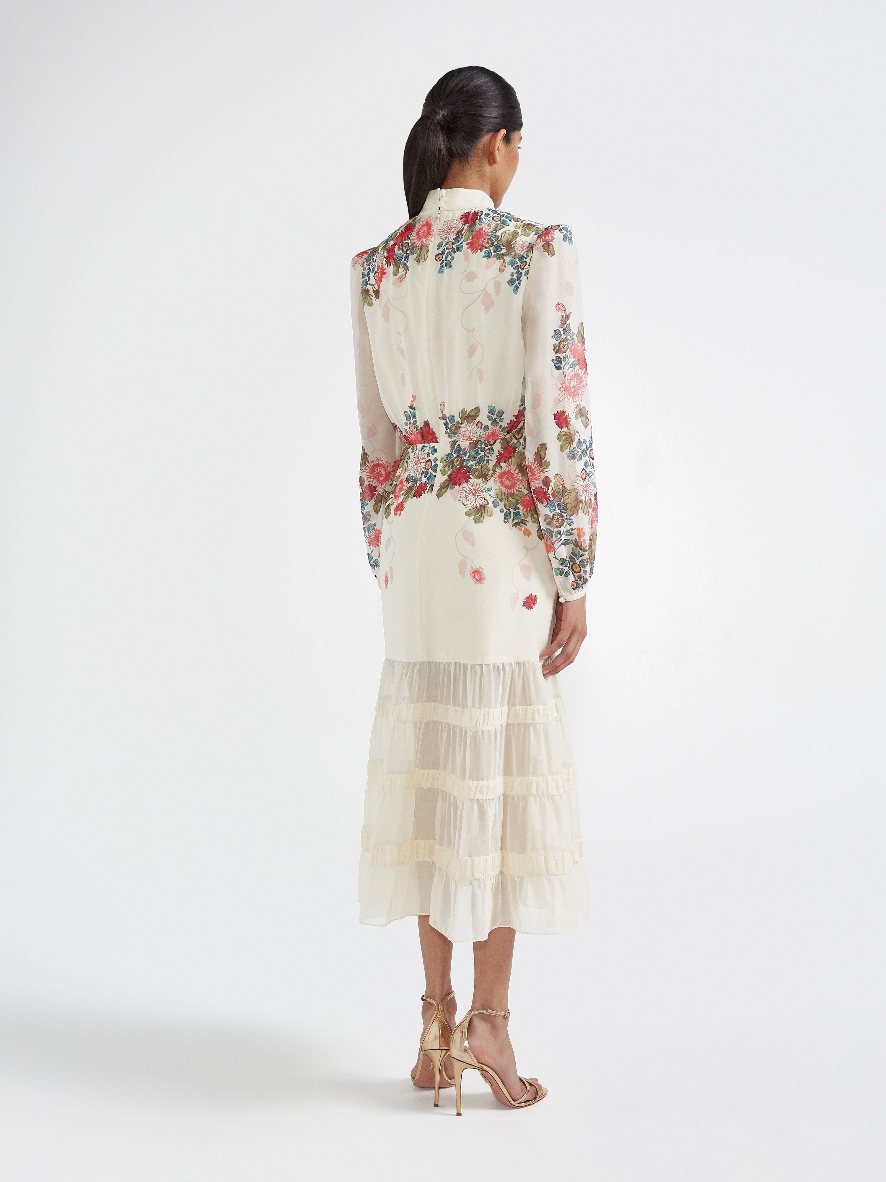 Jacqui C Dress in Jardine Cream