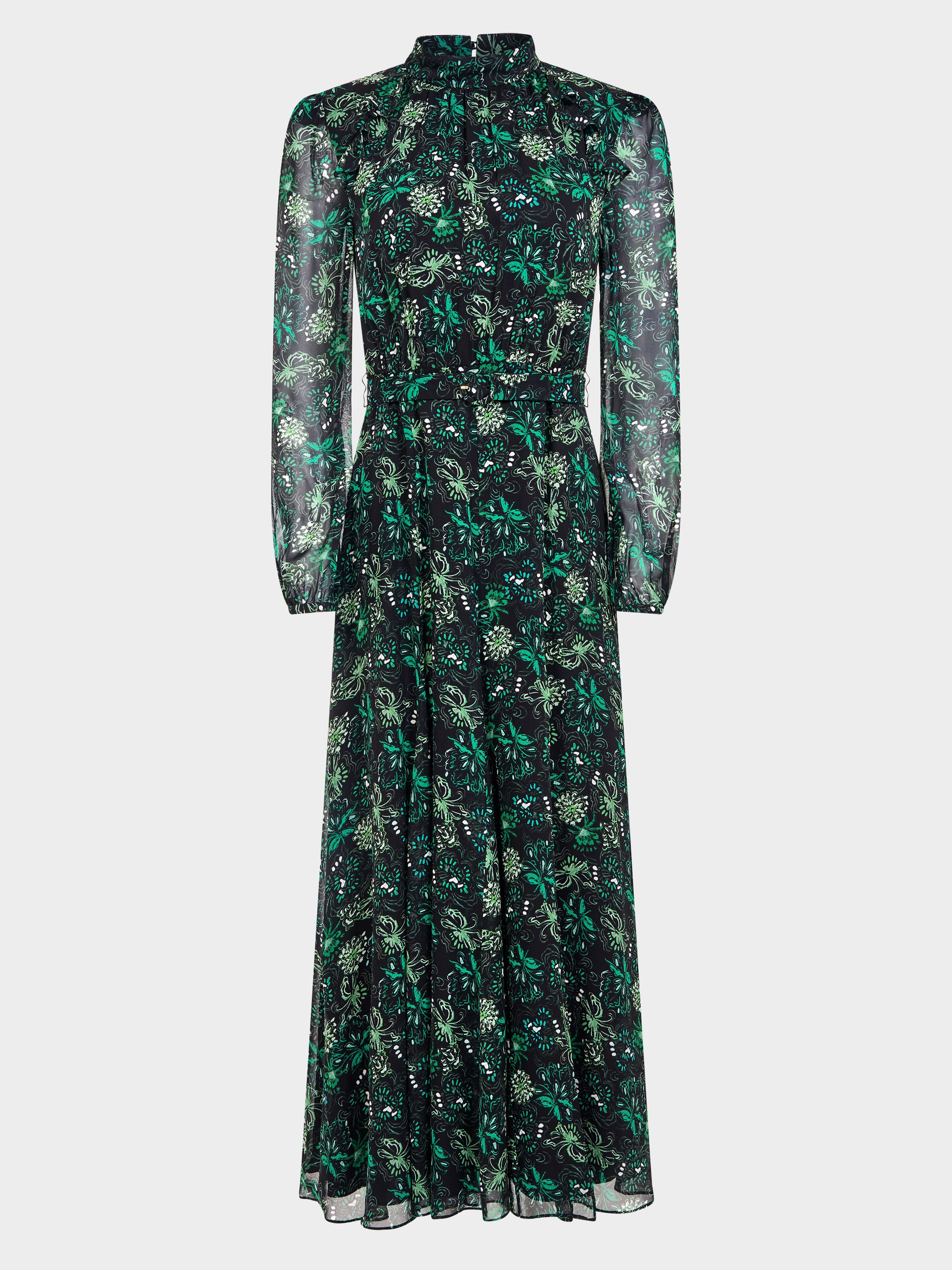 Jacqui B Dress Orchard Evergreen