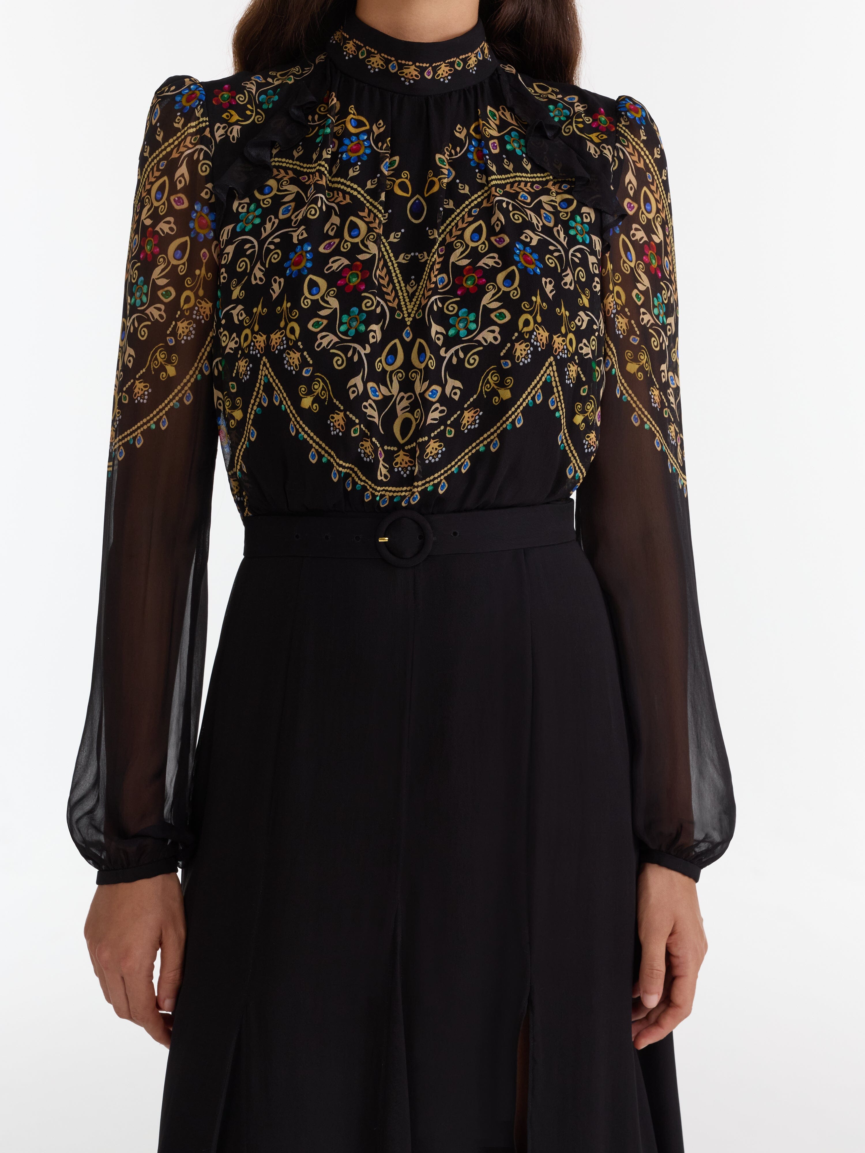 Jacqui B Dress in Pendant Scallop