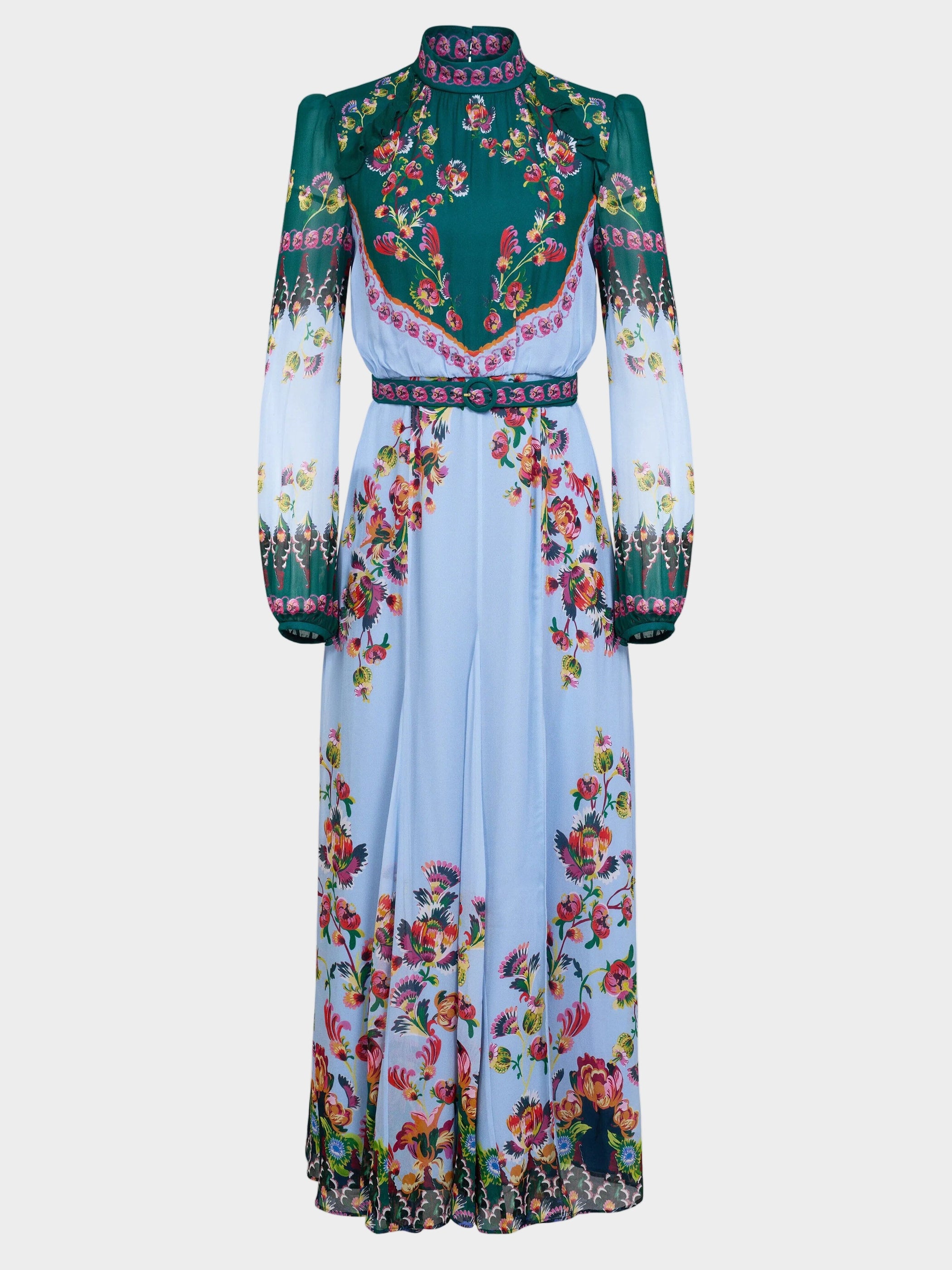 Jacqui B Dress in Saffier Trellis