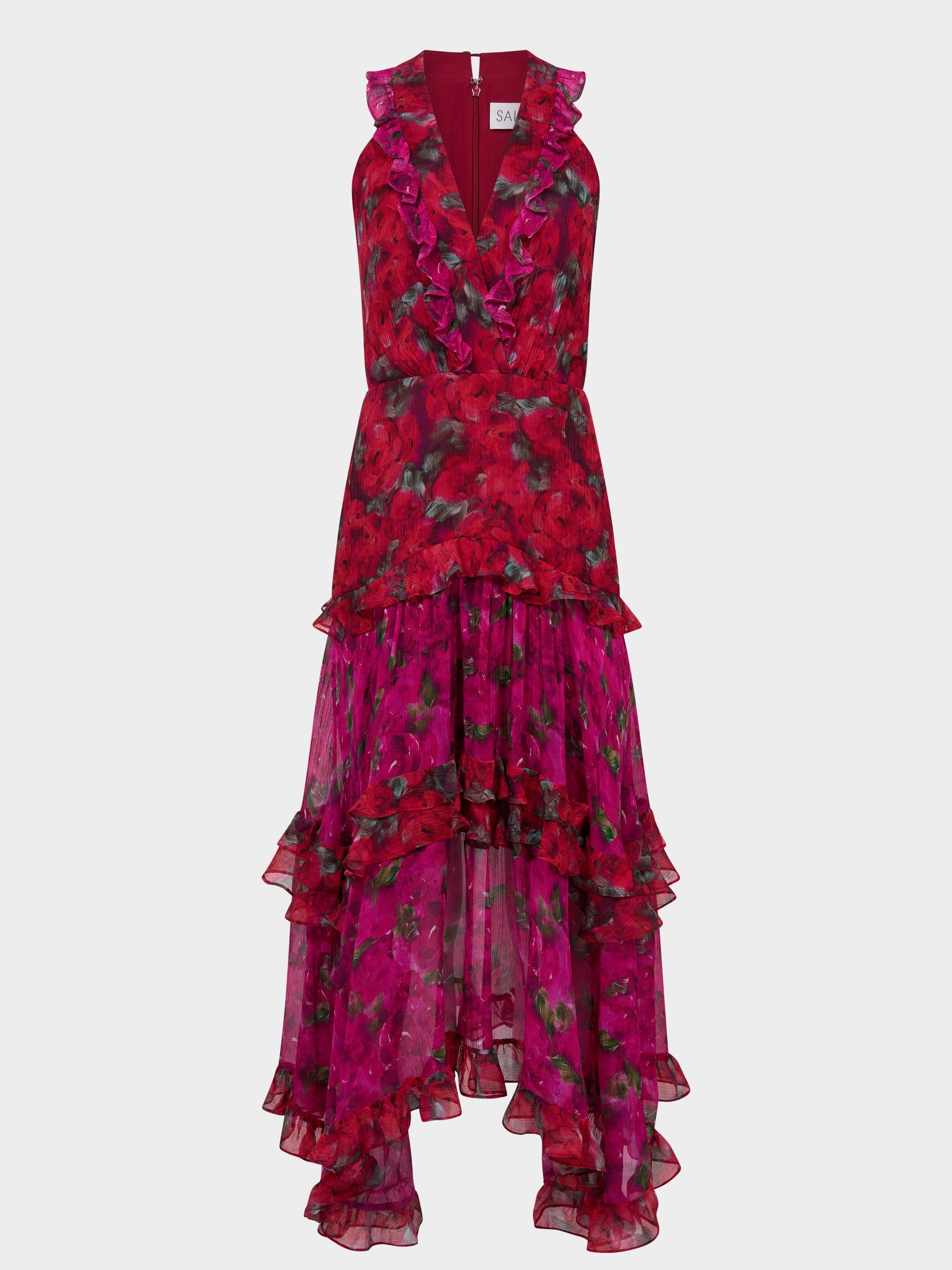 Jolie B Dress in Magenta Rosebud