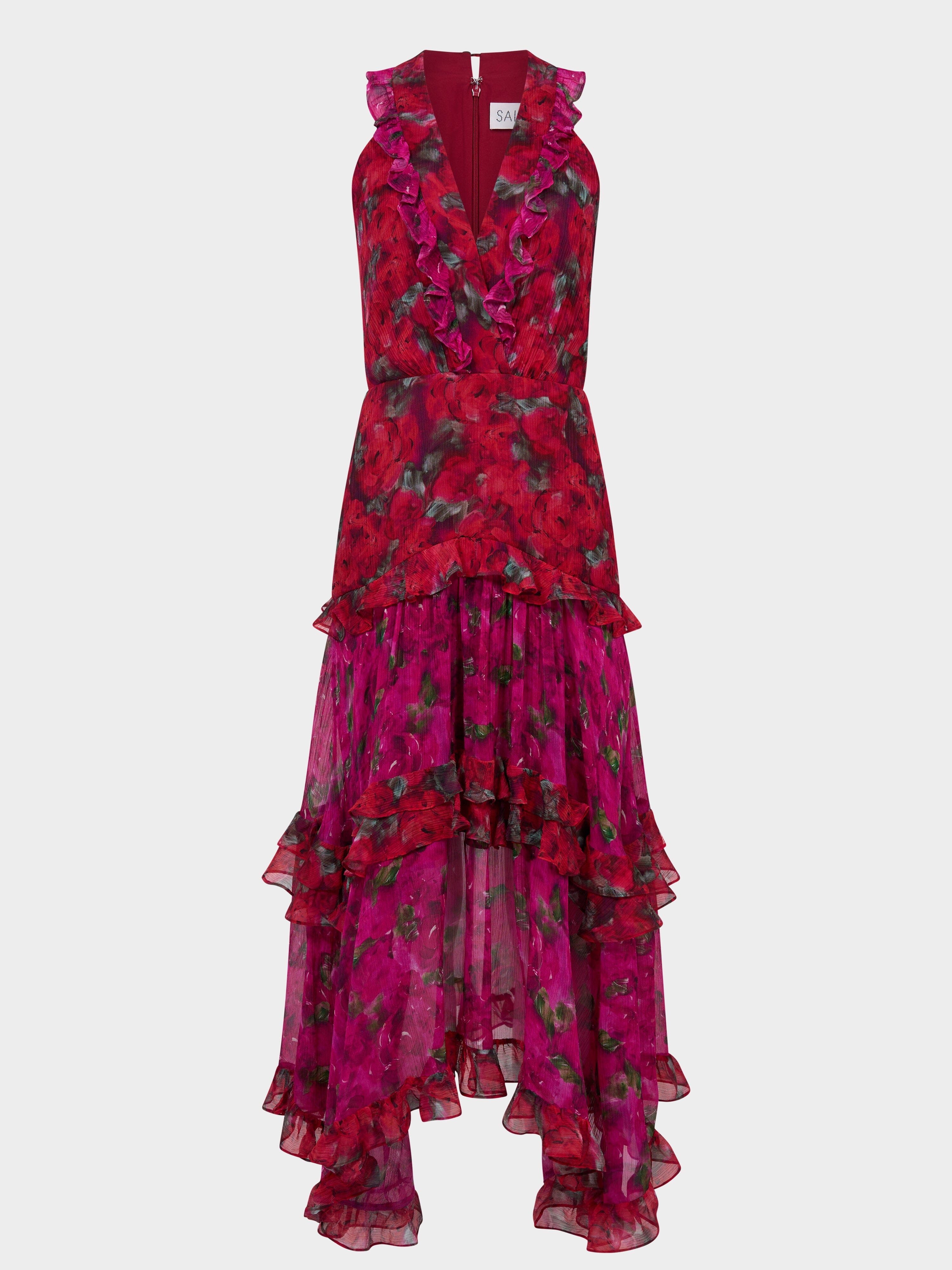 Jolie B Dress in Magenta Rosebud