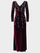 Joni Long Dress in Burgundy Starfall Embroidery