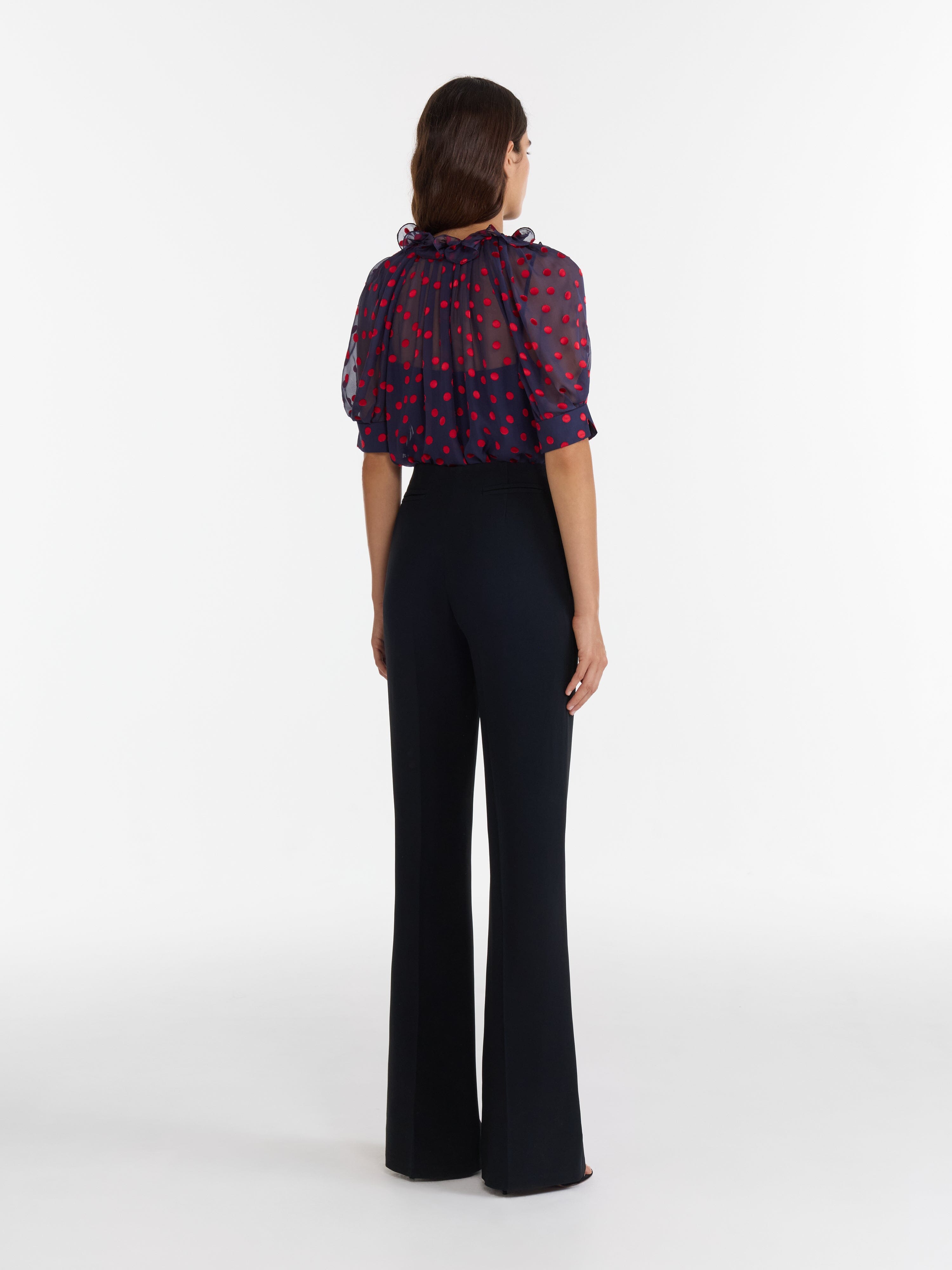 Josie Top in Navy Bright Rouge