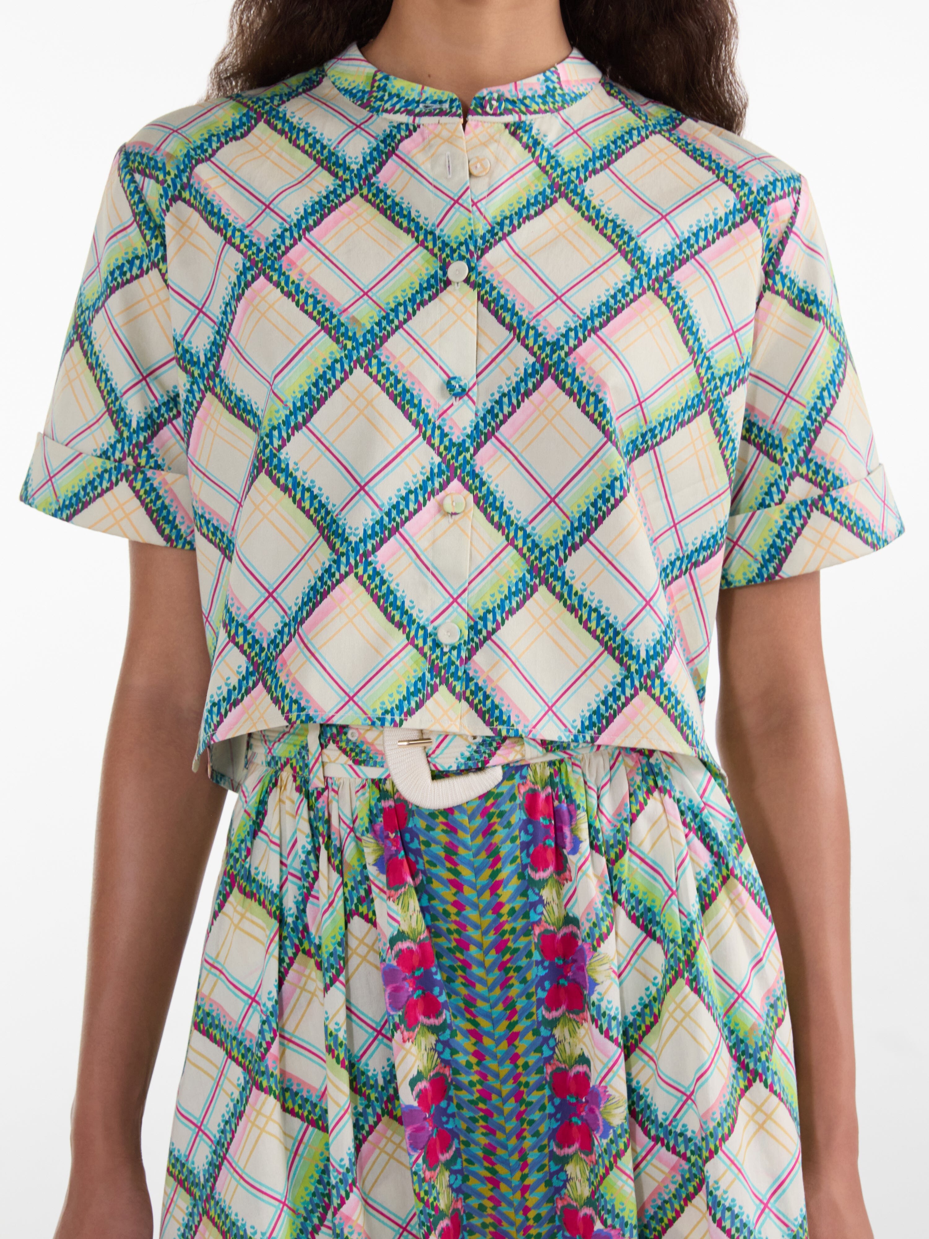 Jude B Shirt in Compass Check