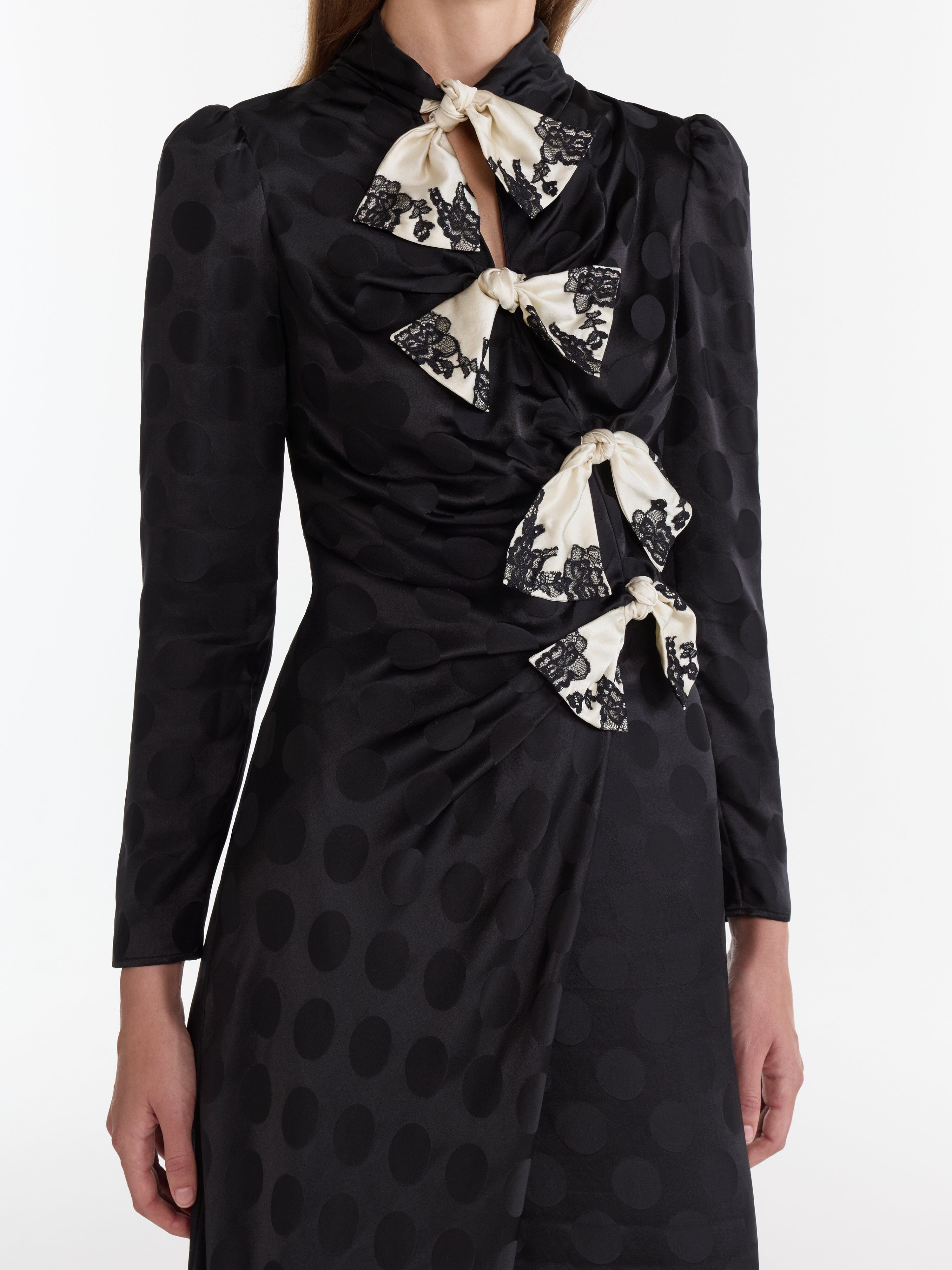 Kelly B Dress in Black Cascade Lace