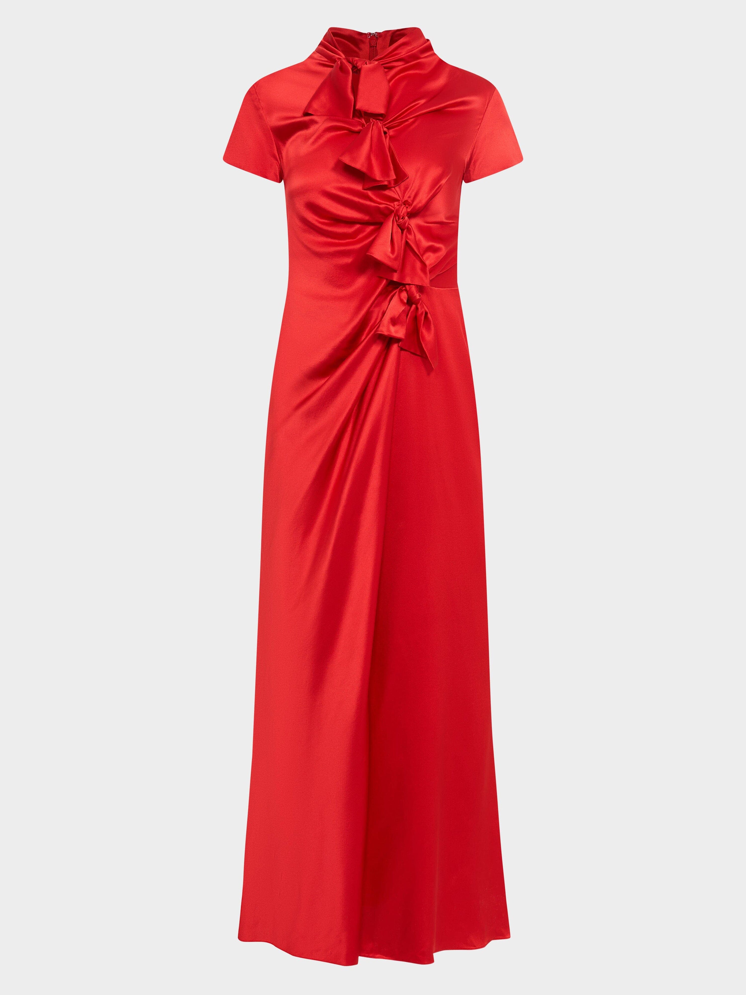 Kelly Dress in Scarlet – SALONI