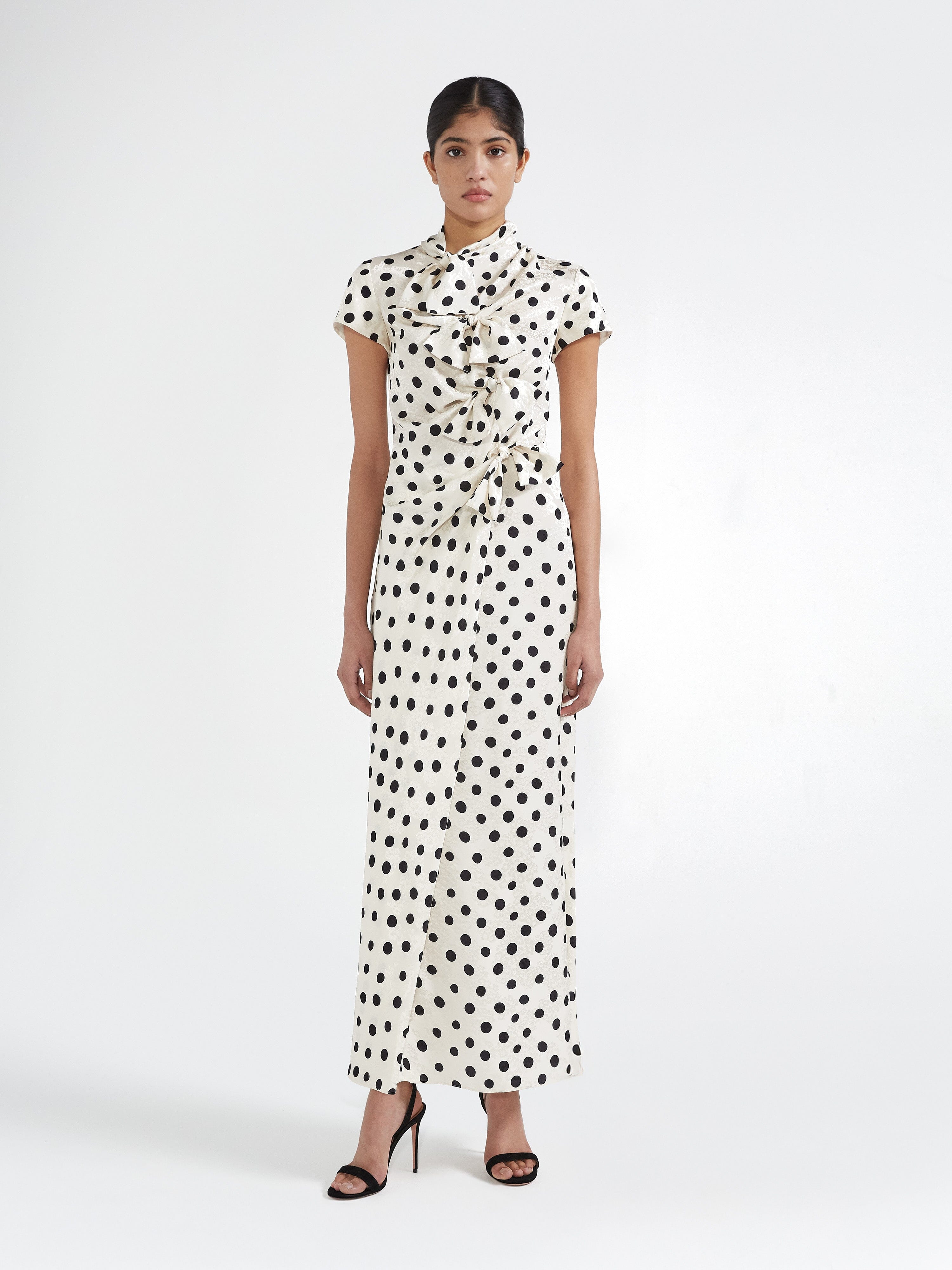 Kelly Dress in Tusk Dot