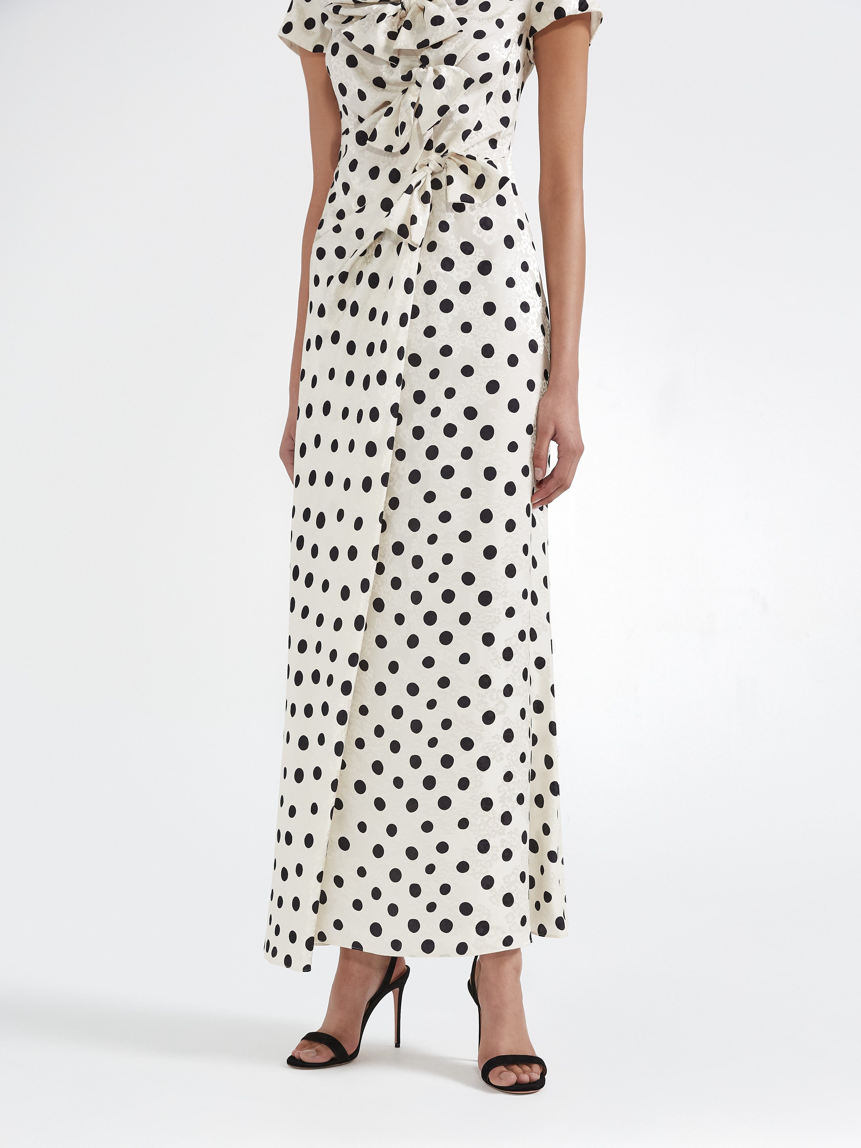 Kelly Dress in Tusk Dot